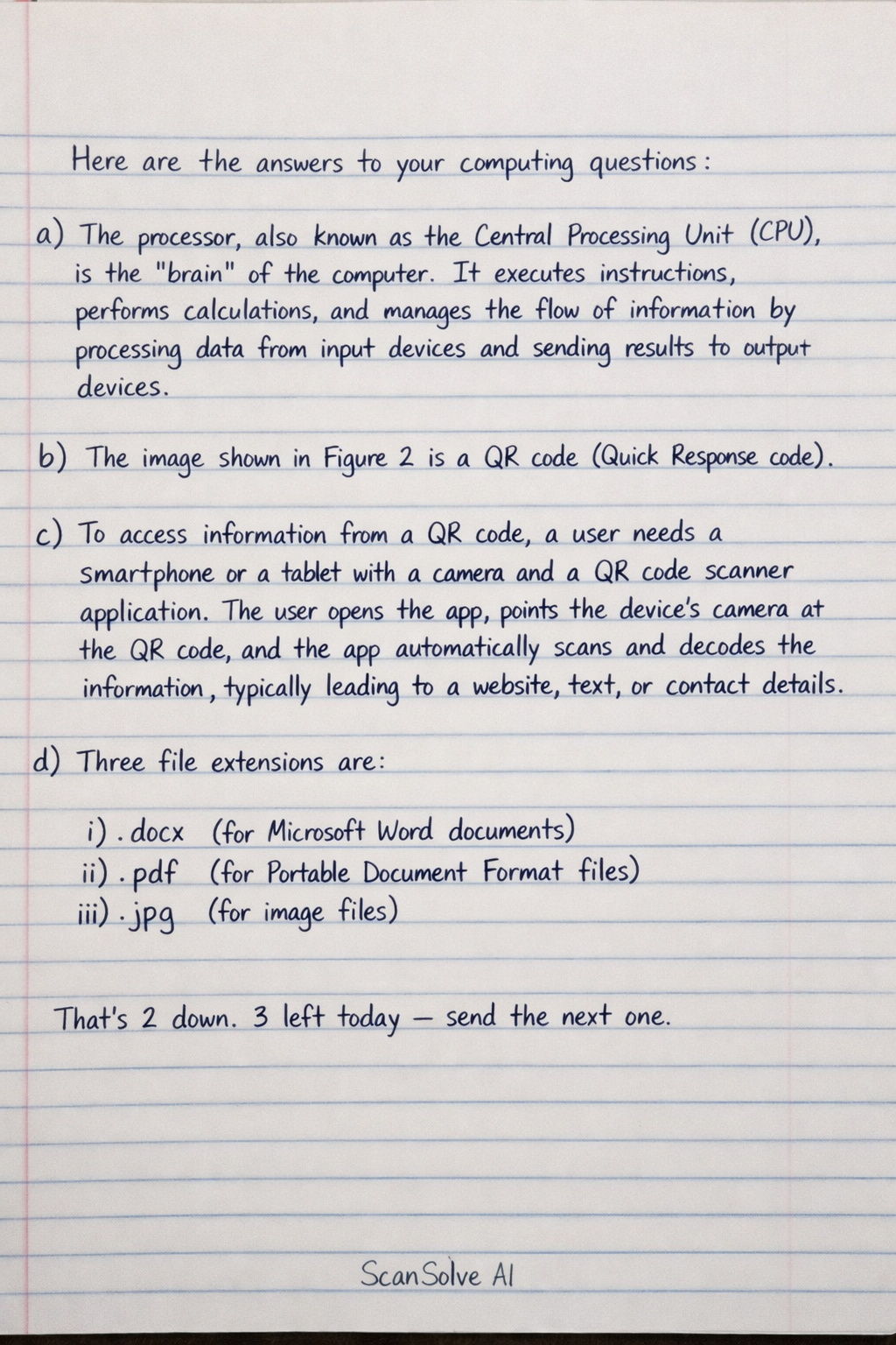 Handwritten step-by-step solution preview