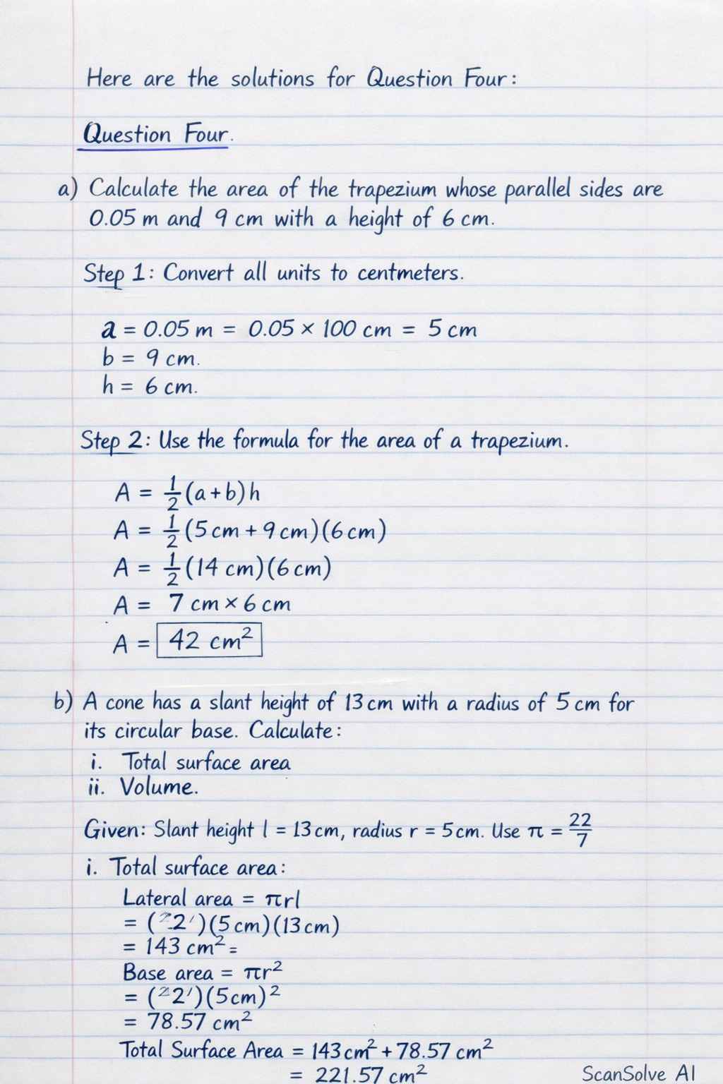 Handwritten step-by-step solution preview