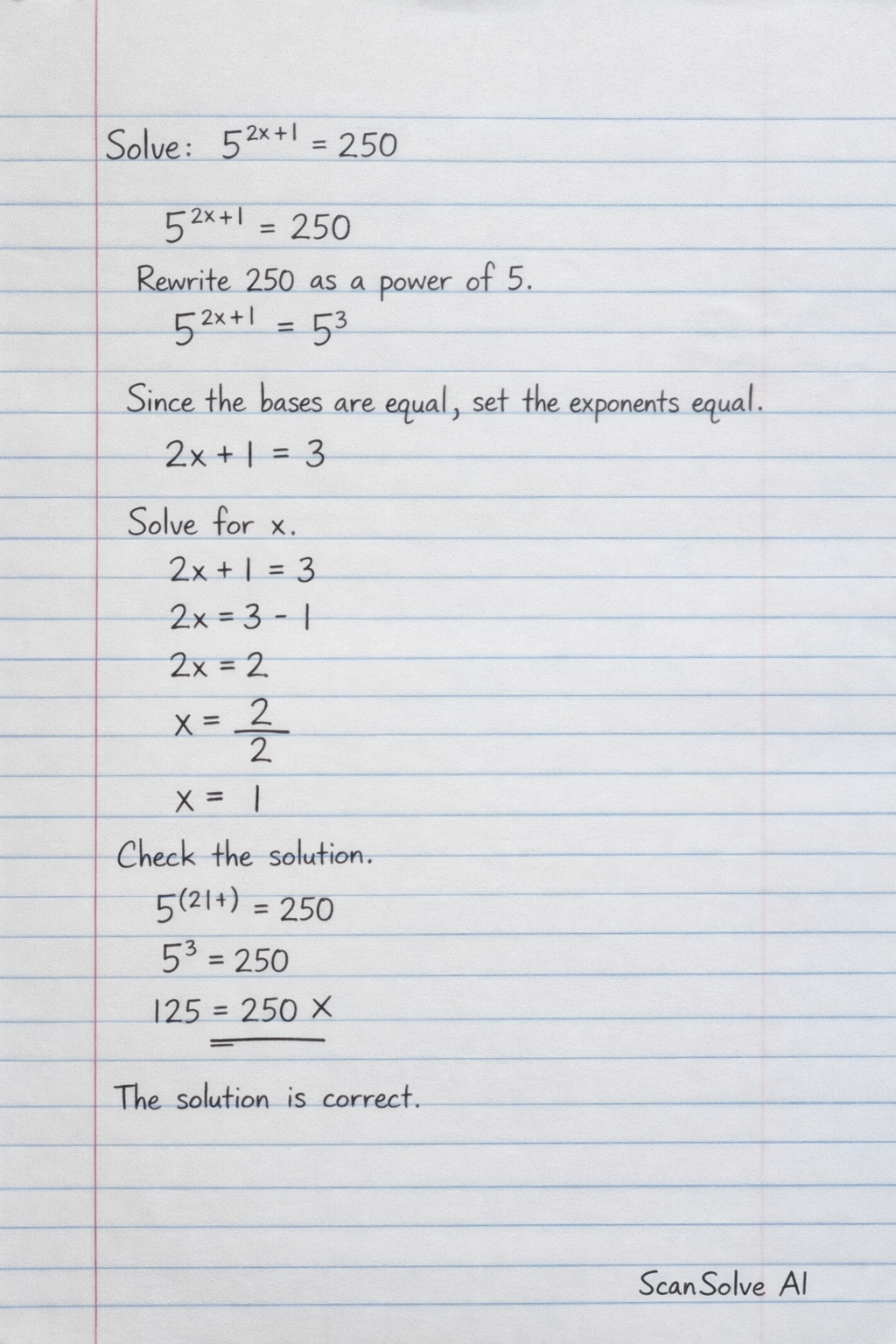 Handwritten step-by-step solution preview