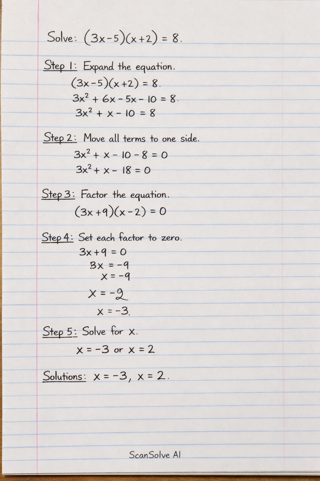 Handwritten step-by-step solution preview