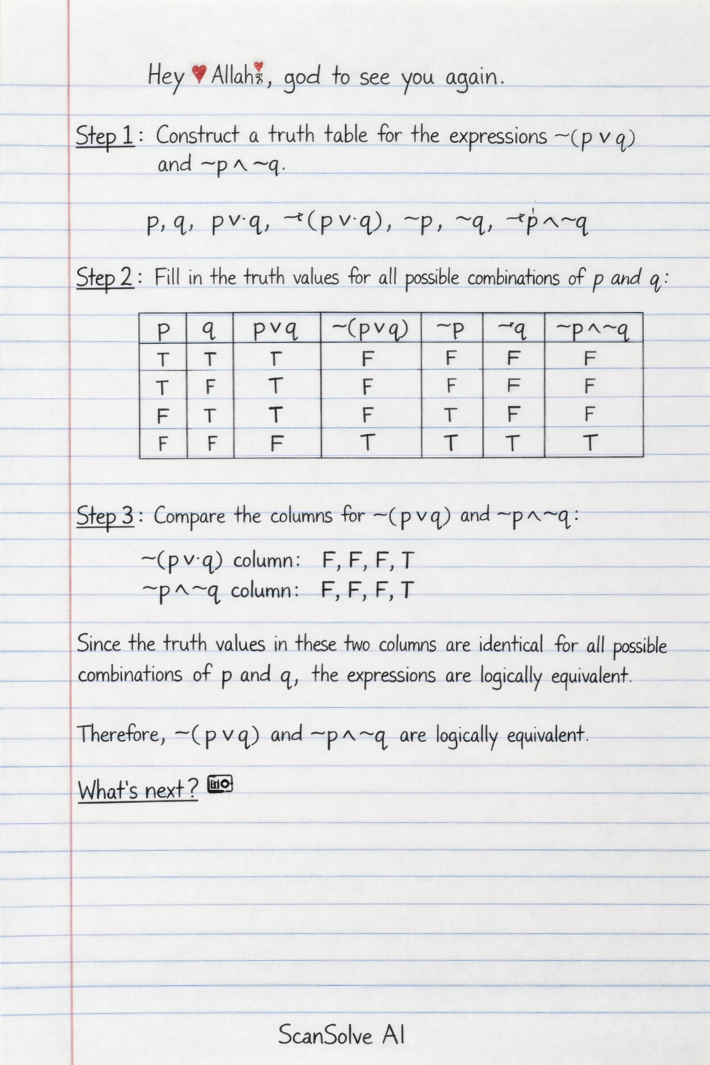 Handwritten step-by-step solution preview