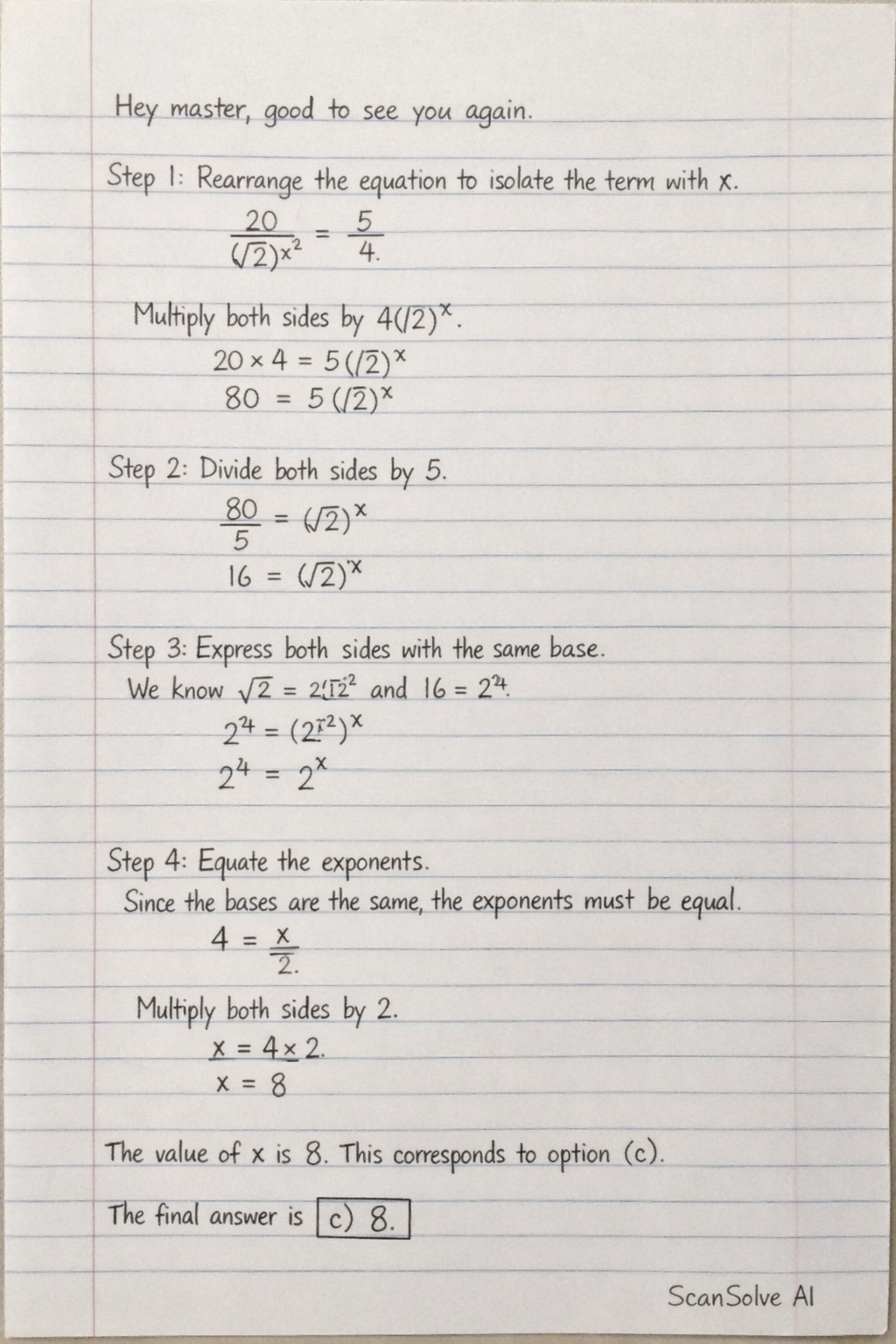 Handwritten step-by-step solution preview