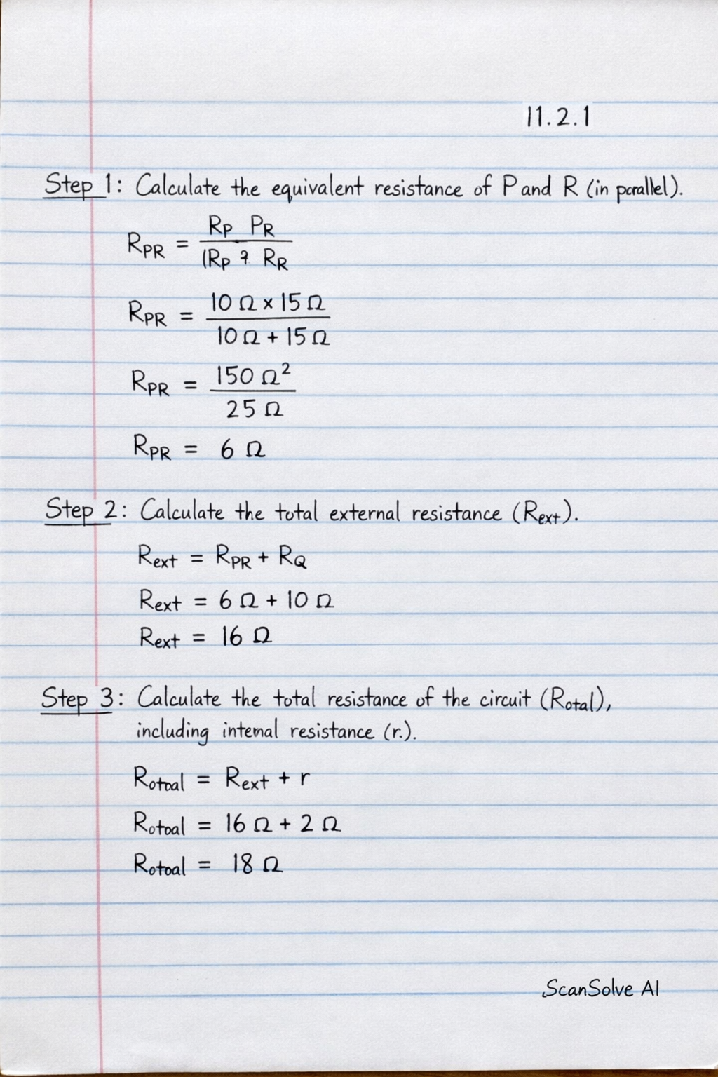 Handwritten step-by-step solution preview