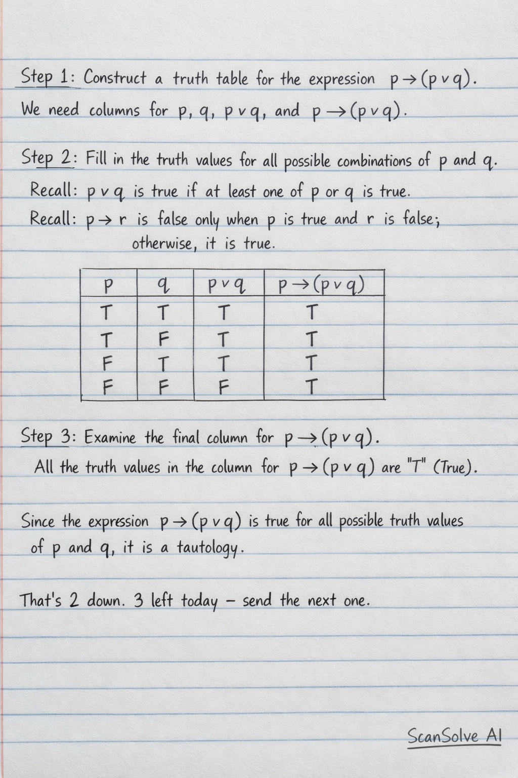 Handwritten step-by-step solution preview