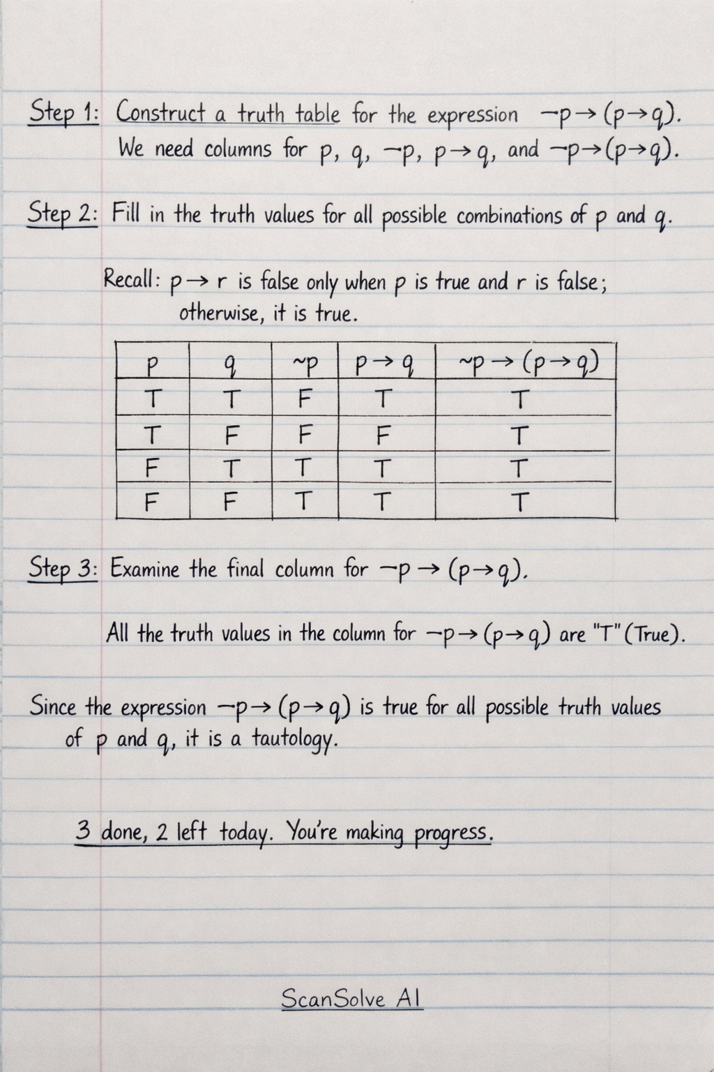 Handwritten step-by-step solution preview