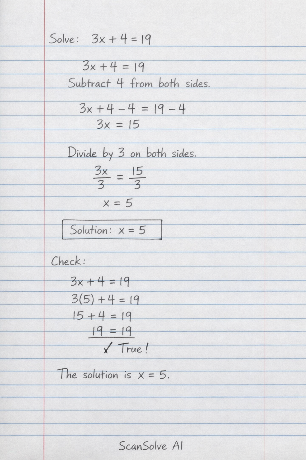 Handwritten step-by-step solution preview