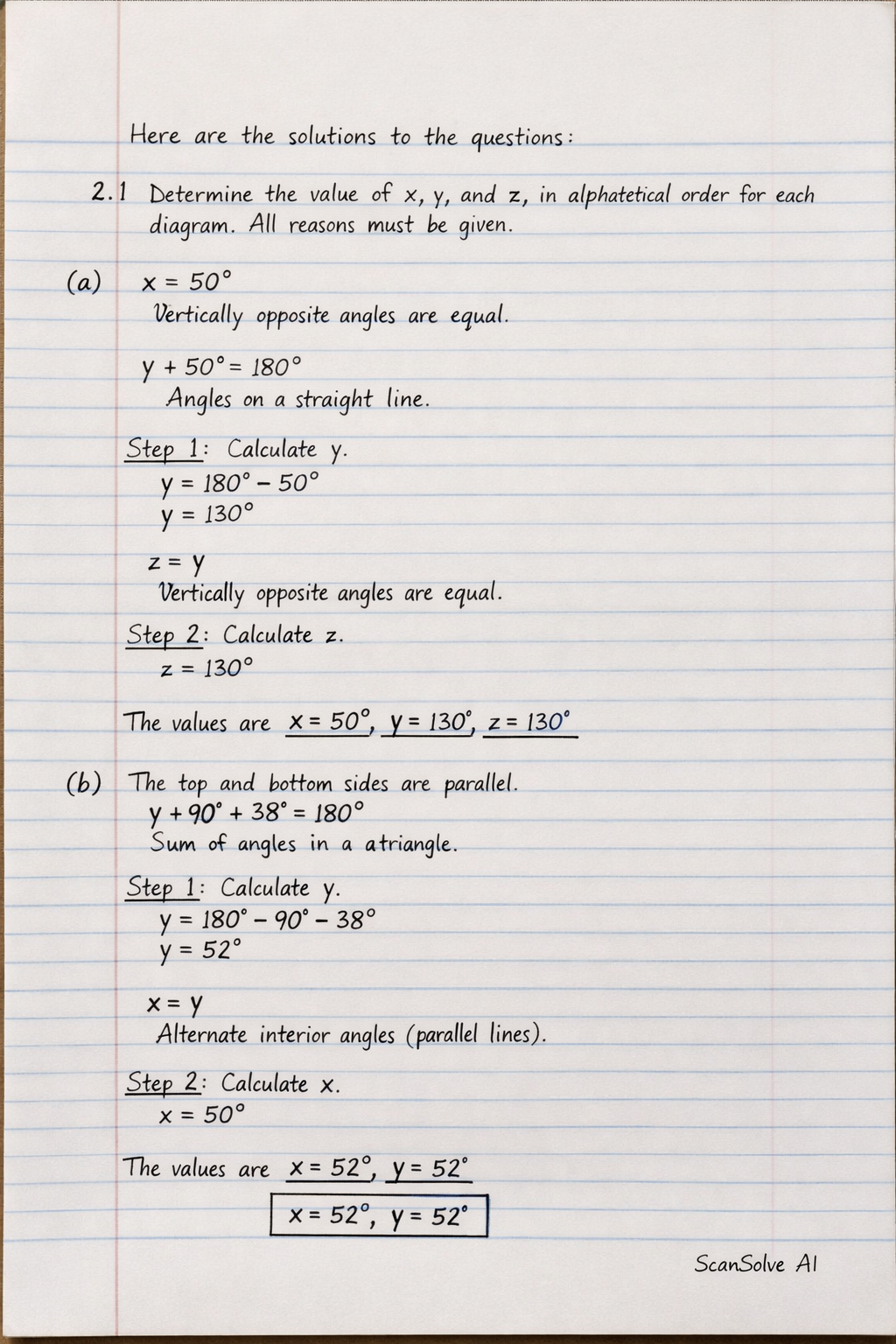 Handwritten step-by-step solution preview