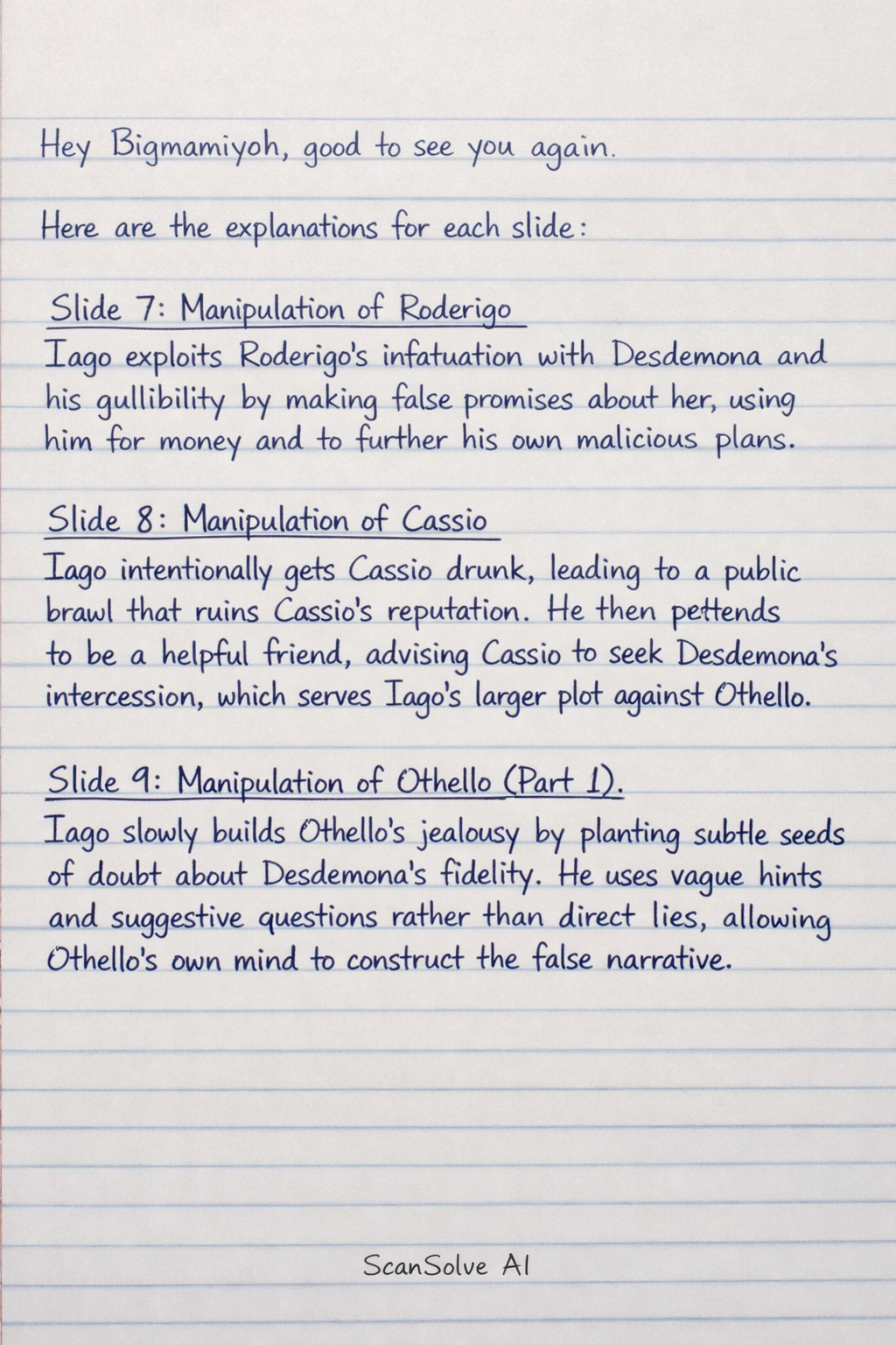 Handwritten step-by-step solution preview