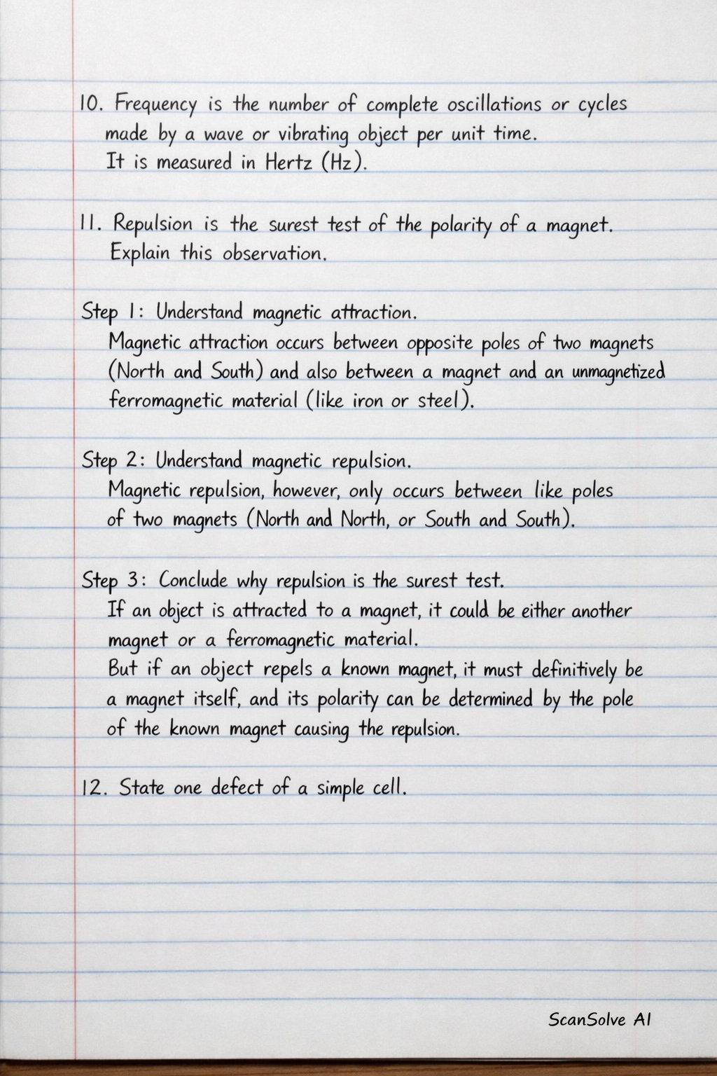 Handwritten step-by-step solution preview
