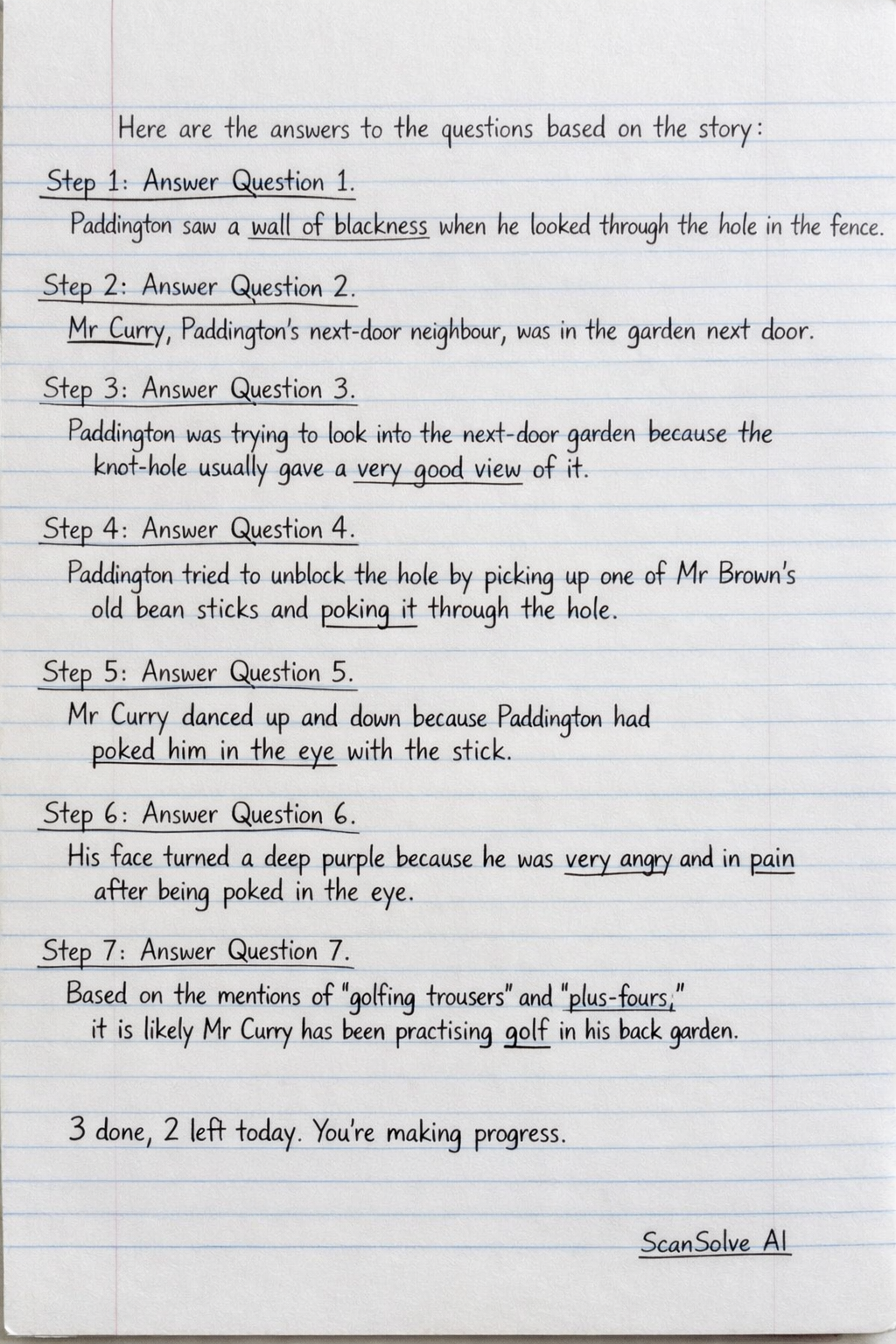 Handwritten step-by-step solution preview