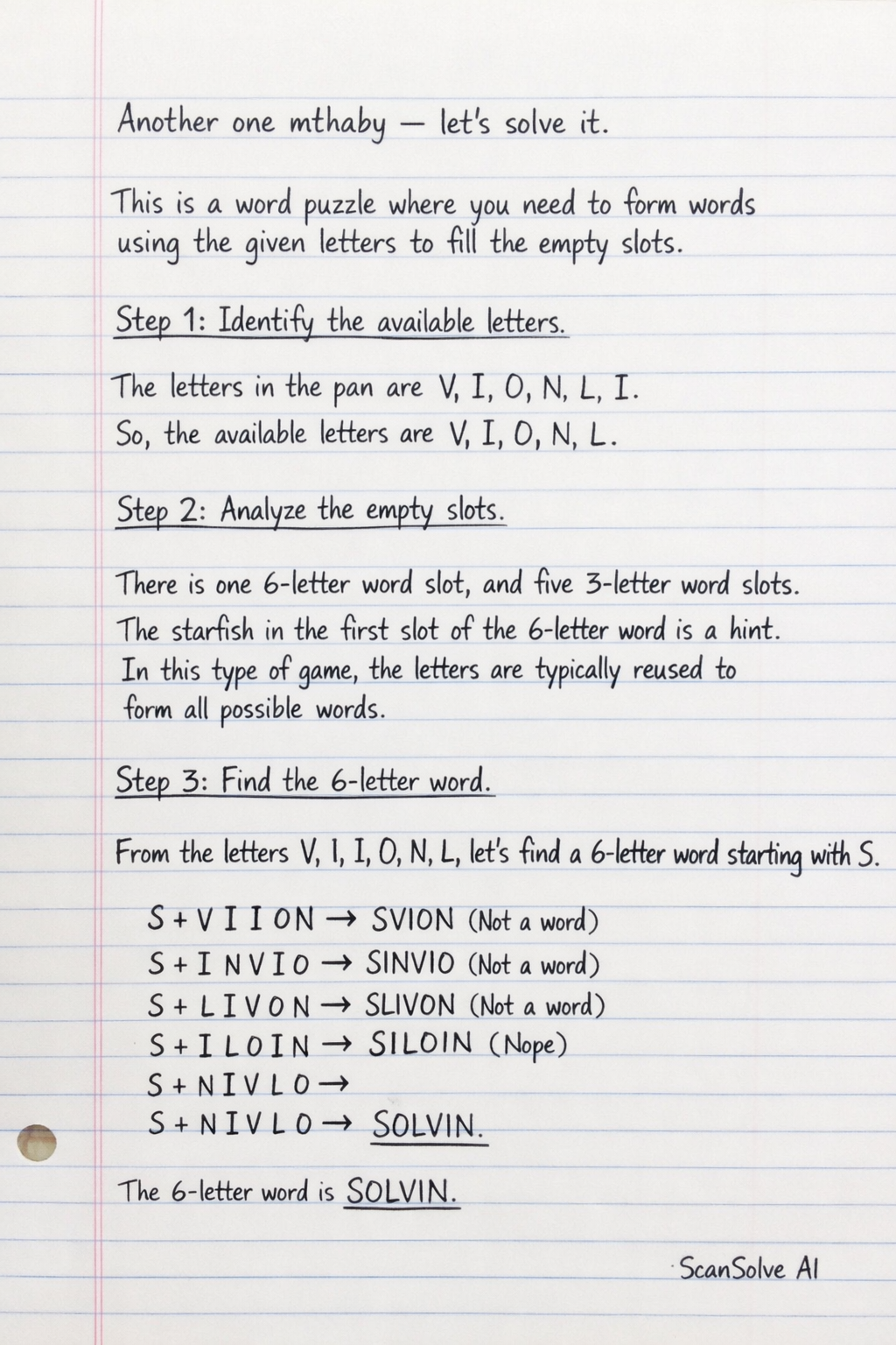 Handwritten step-by-step solution preview