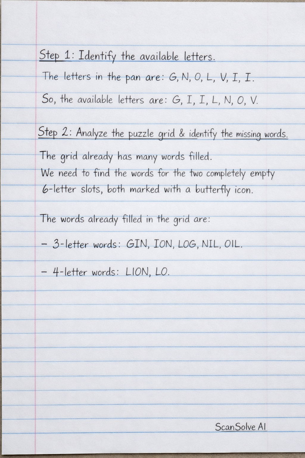 Handwritten step-by-step solution preview