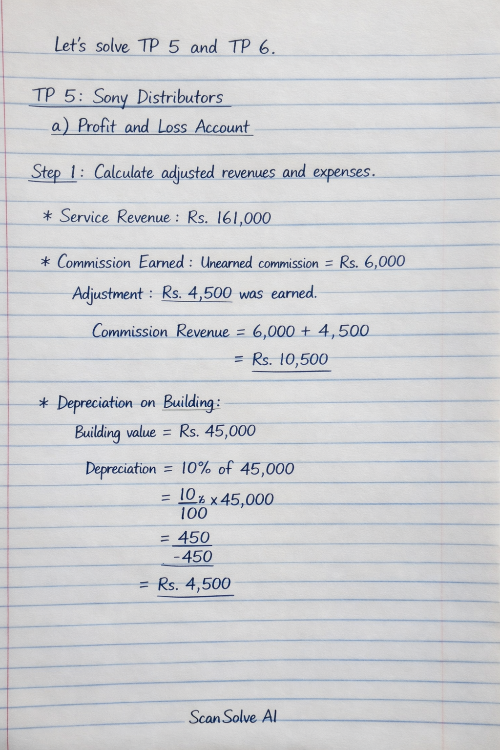 Handwritten step-by-step solution preview