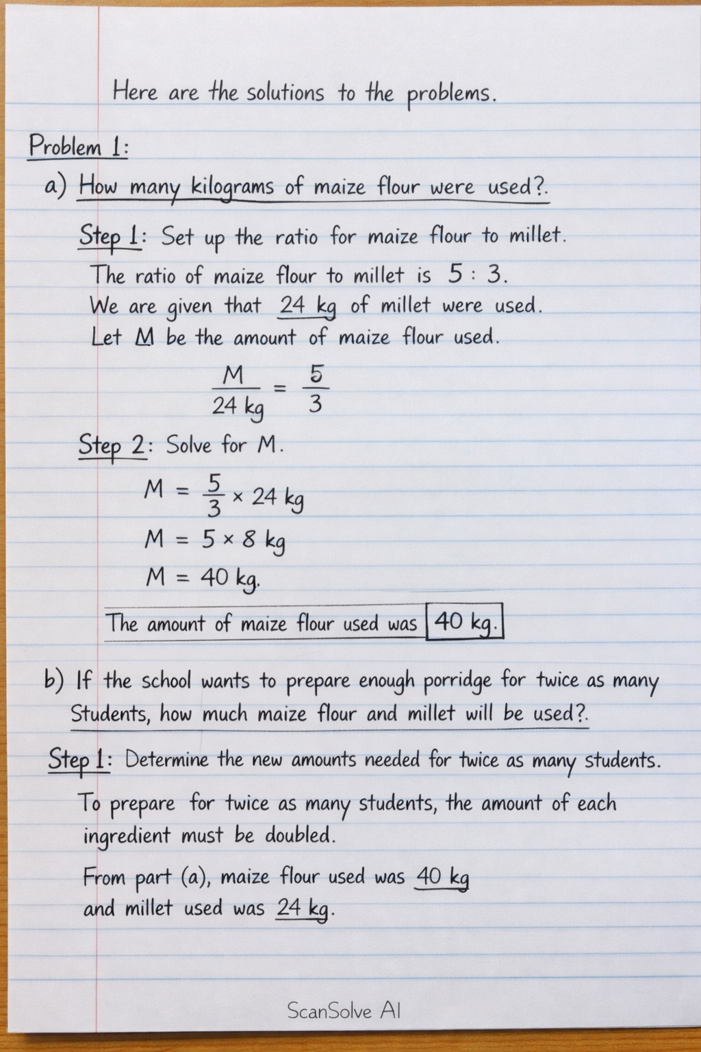 Handwritten step-by-step solution preview