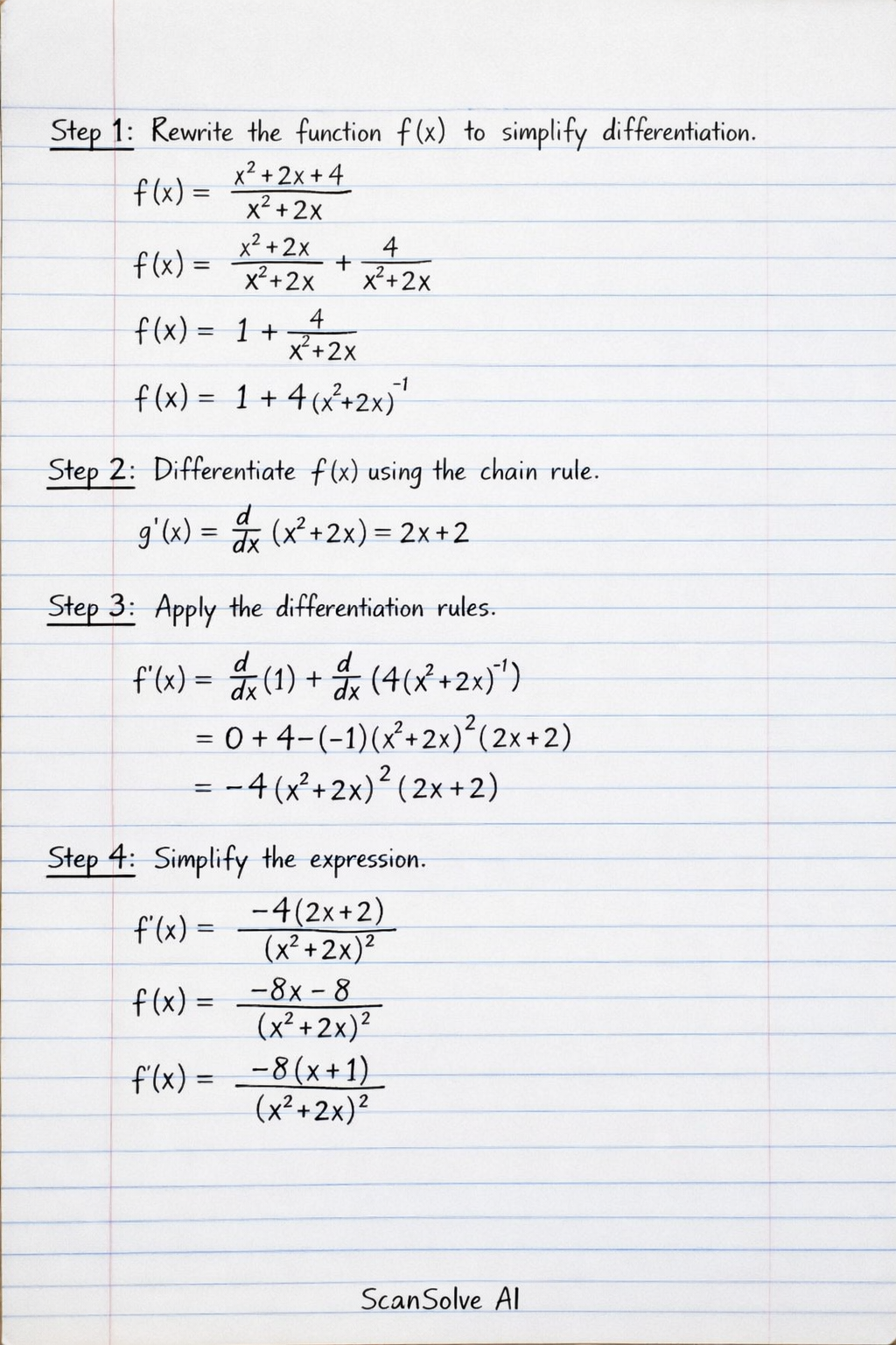 Handwritten step-by-step solution preview