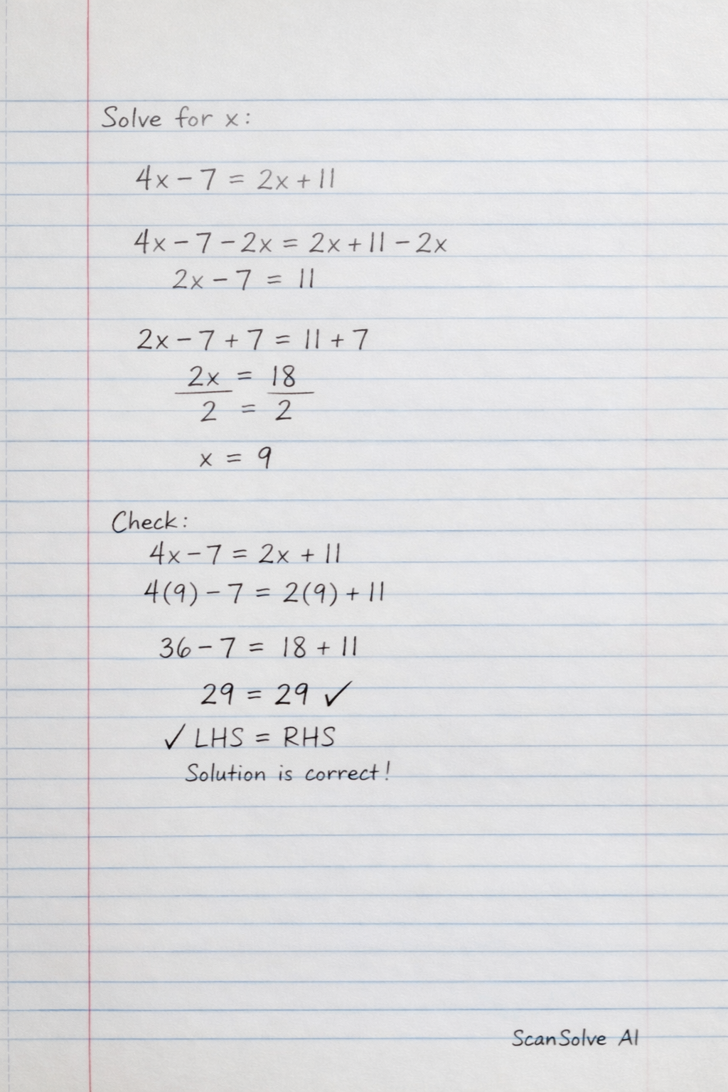 Handwritten step-by-step solution preview