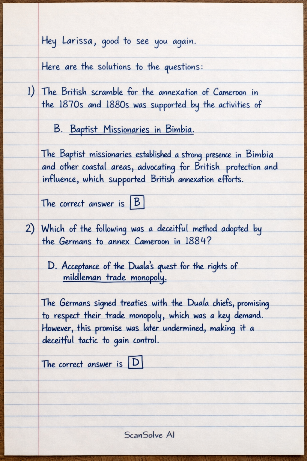 Handwritten step-by-step solution preview