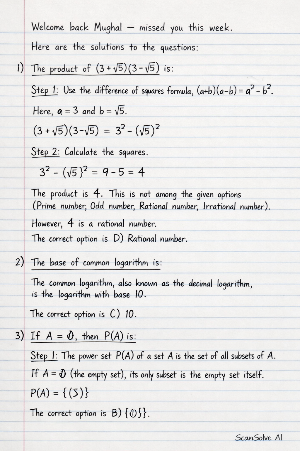 Handwritten step-by-step solution preview