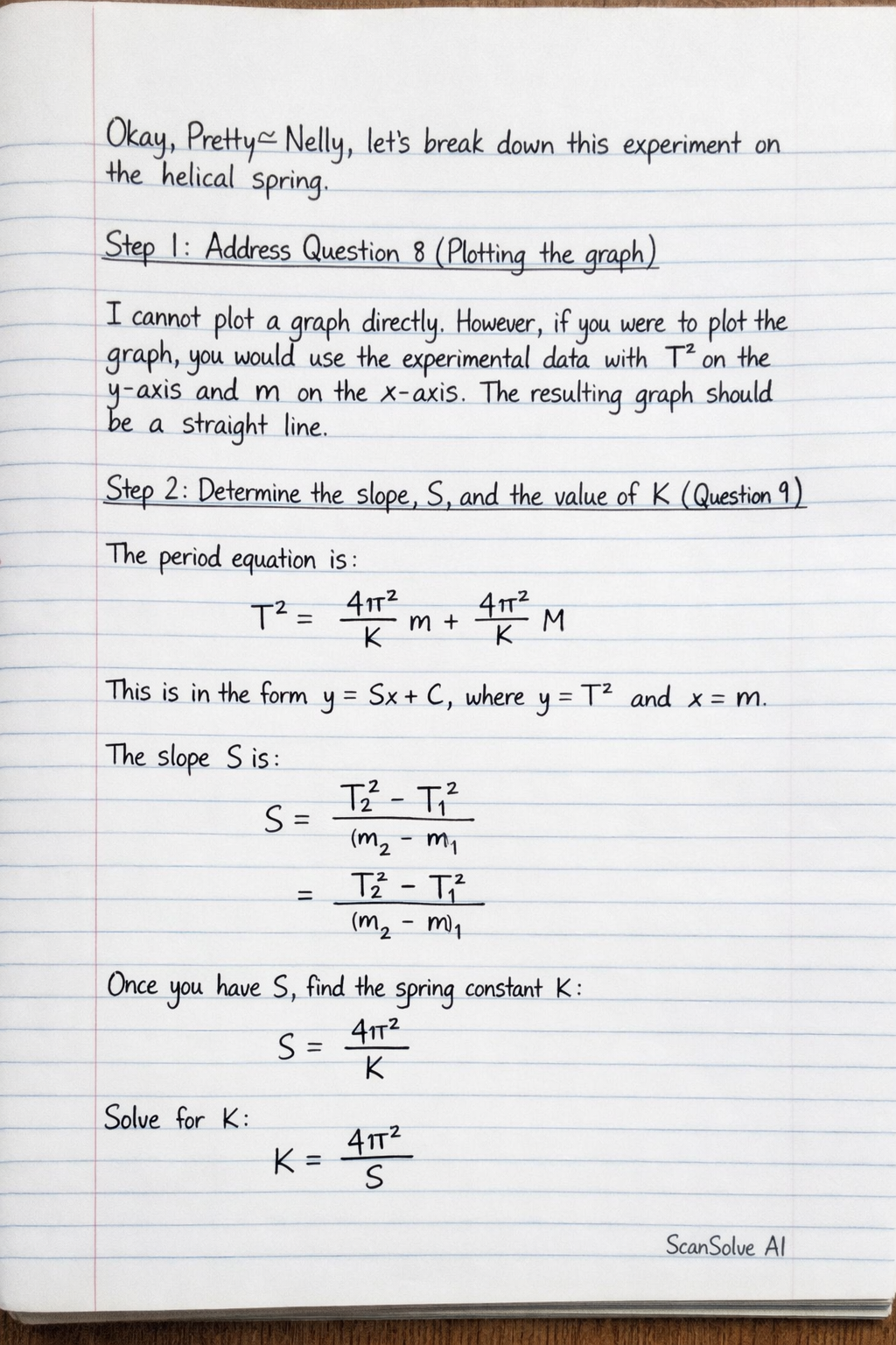 Handwritten step-by-step solution preview
