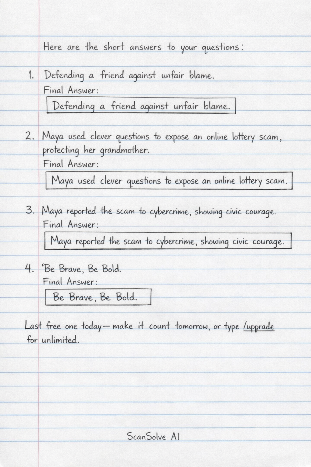Handwritten step-by-step solution preview