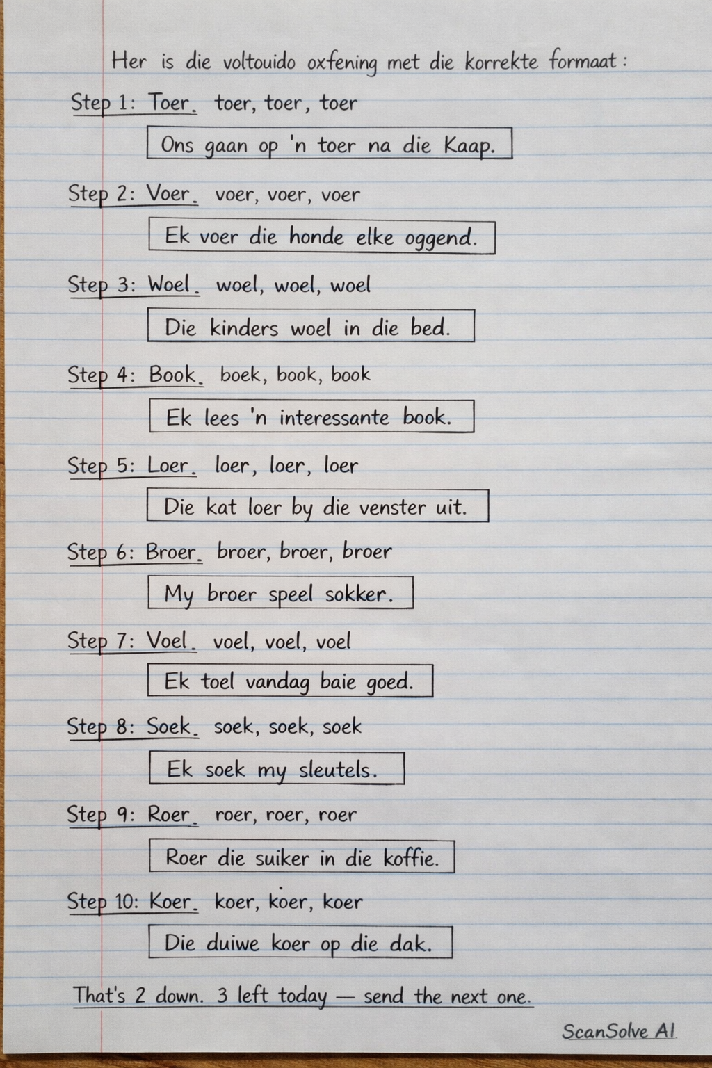 Handwritten step-by-step solution preview