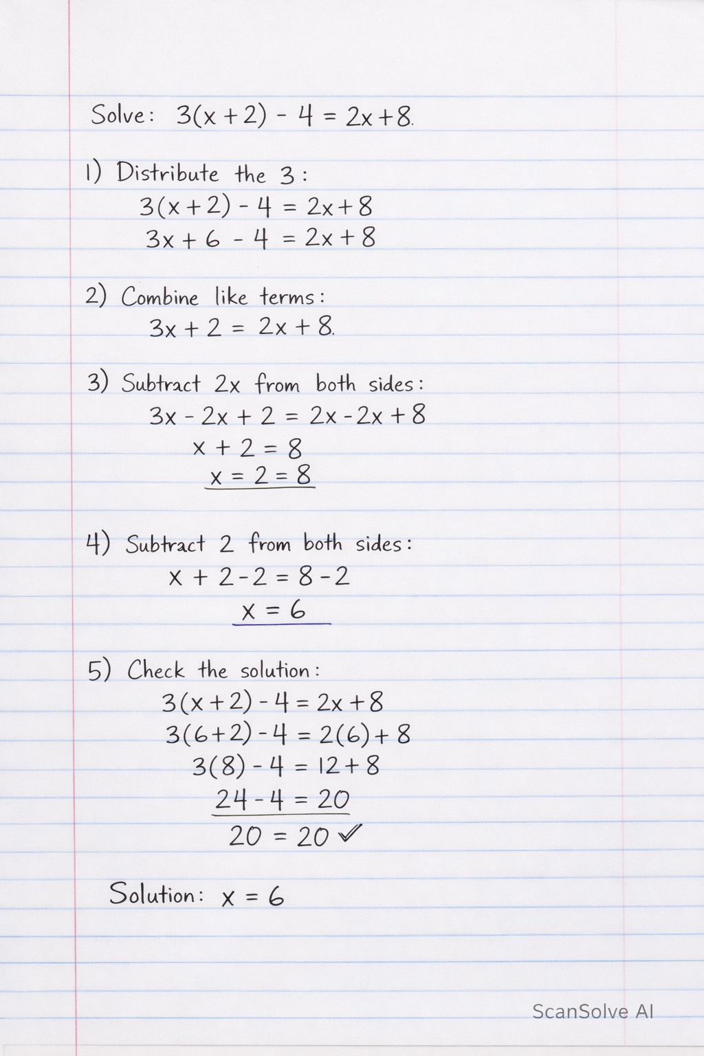 Handwritten step-by-step solution preview