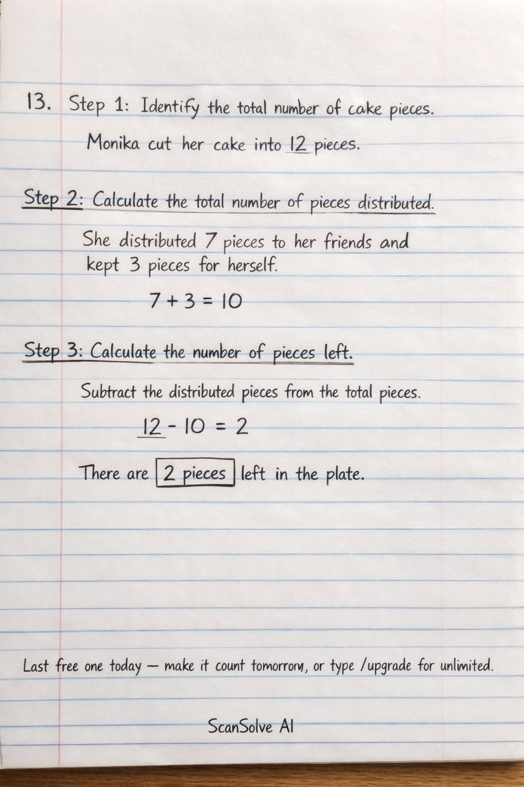 Handwritten step-by-step solution preview