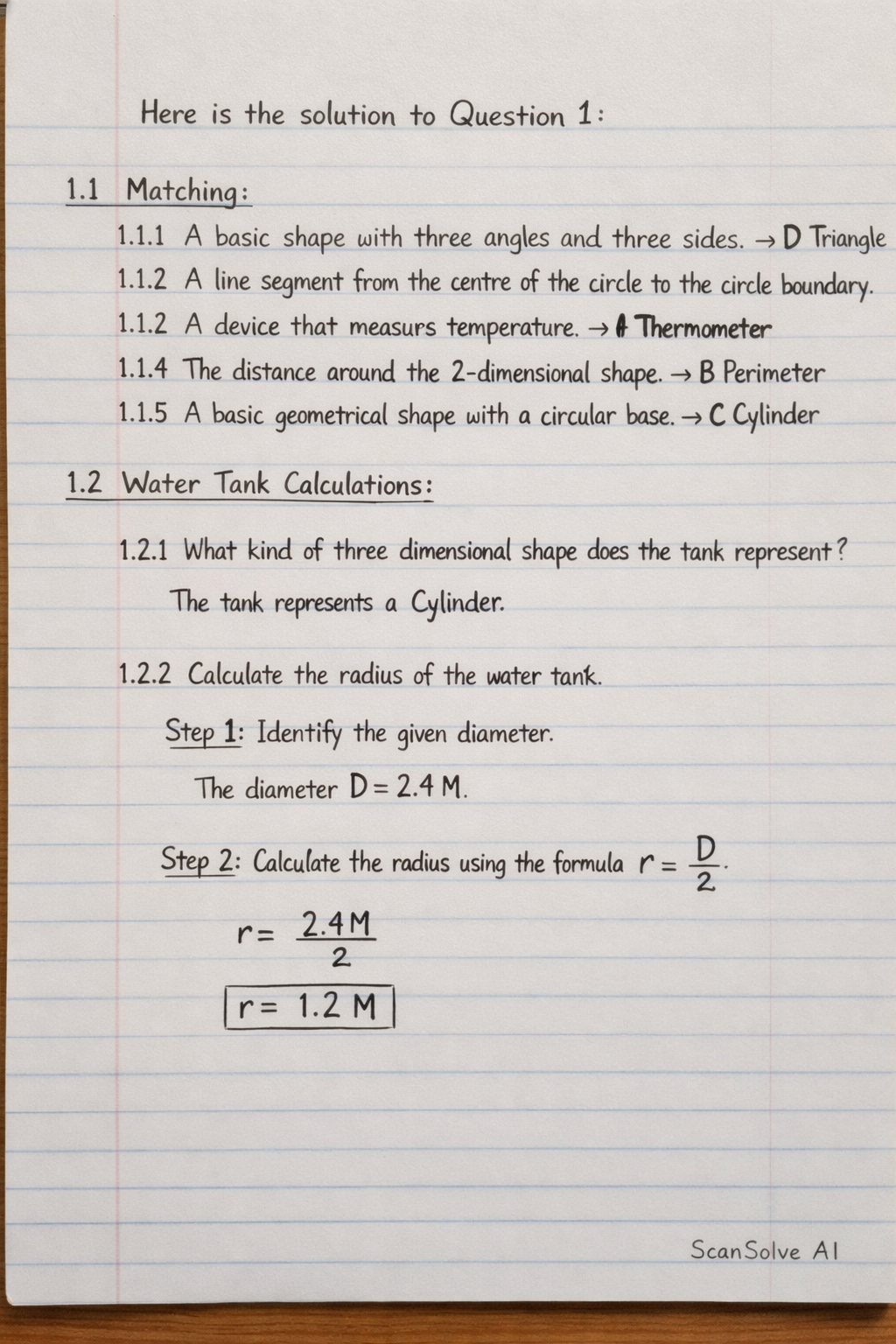 Handwritten step-by-step solution preview