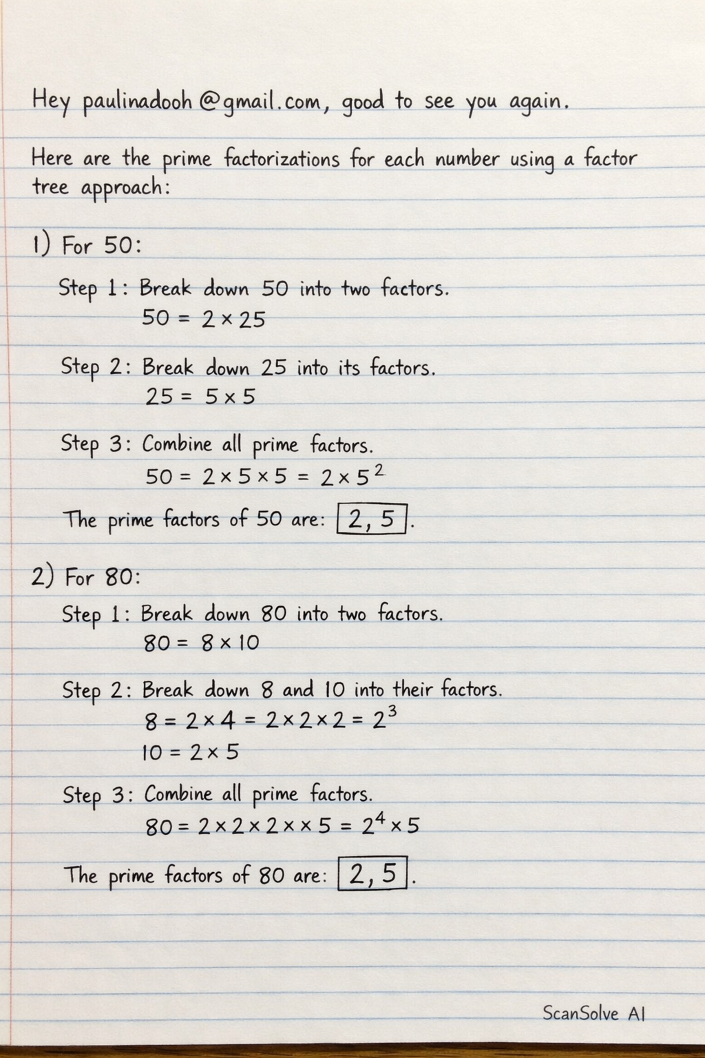 Handwritten step-by-step solution preview