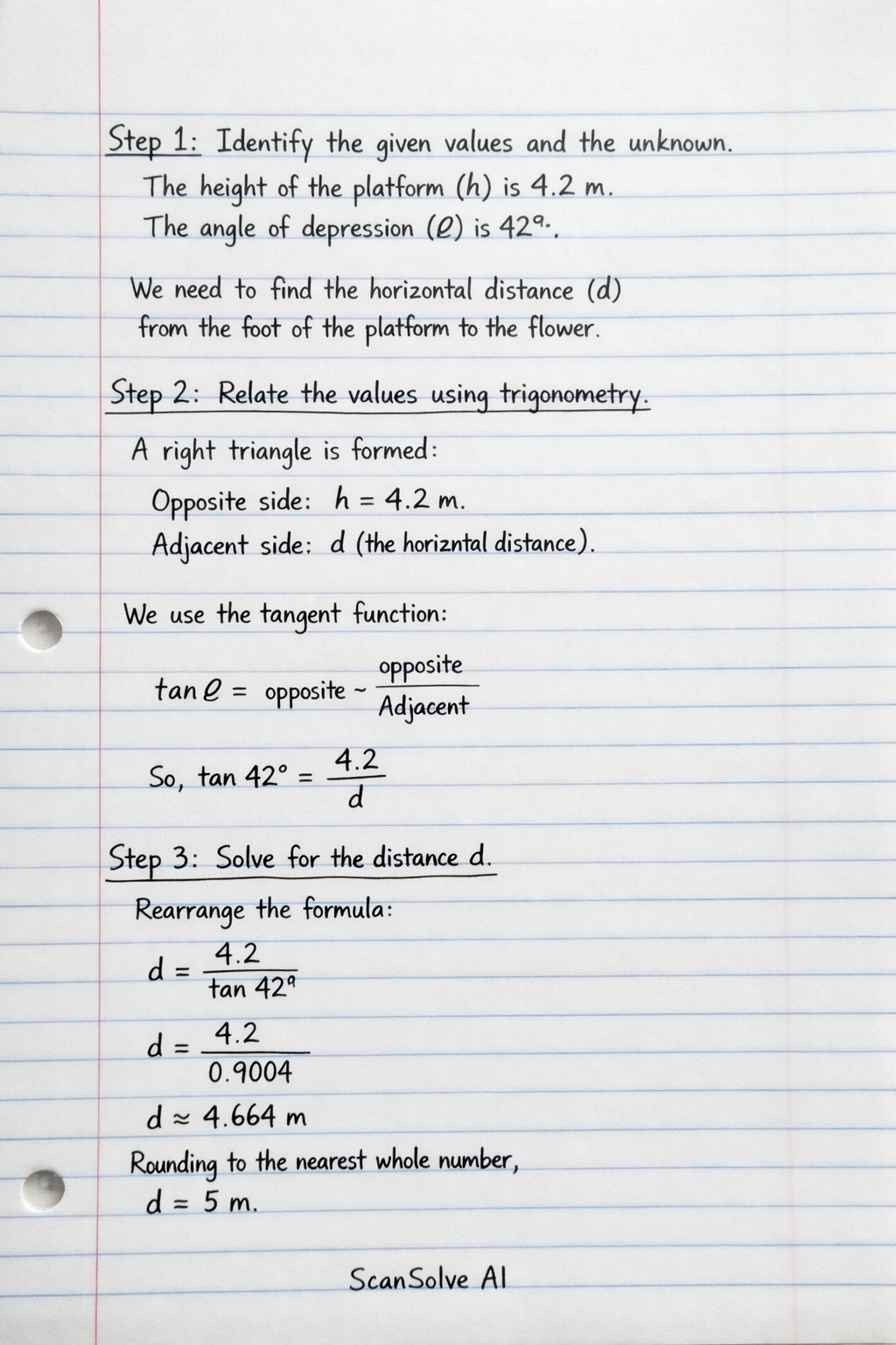 Handwritten step-by-step solution preview