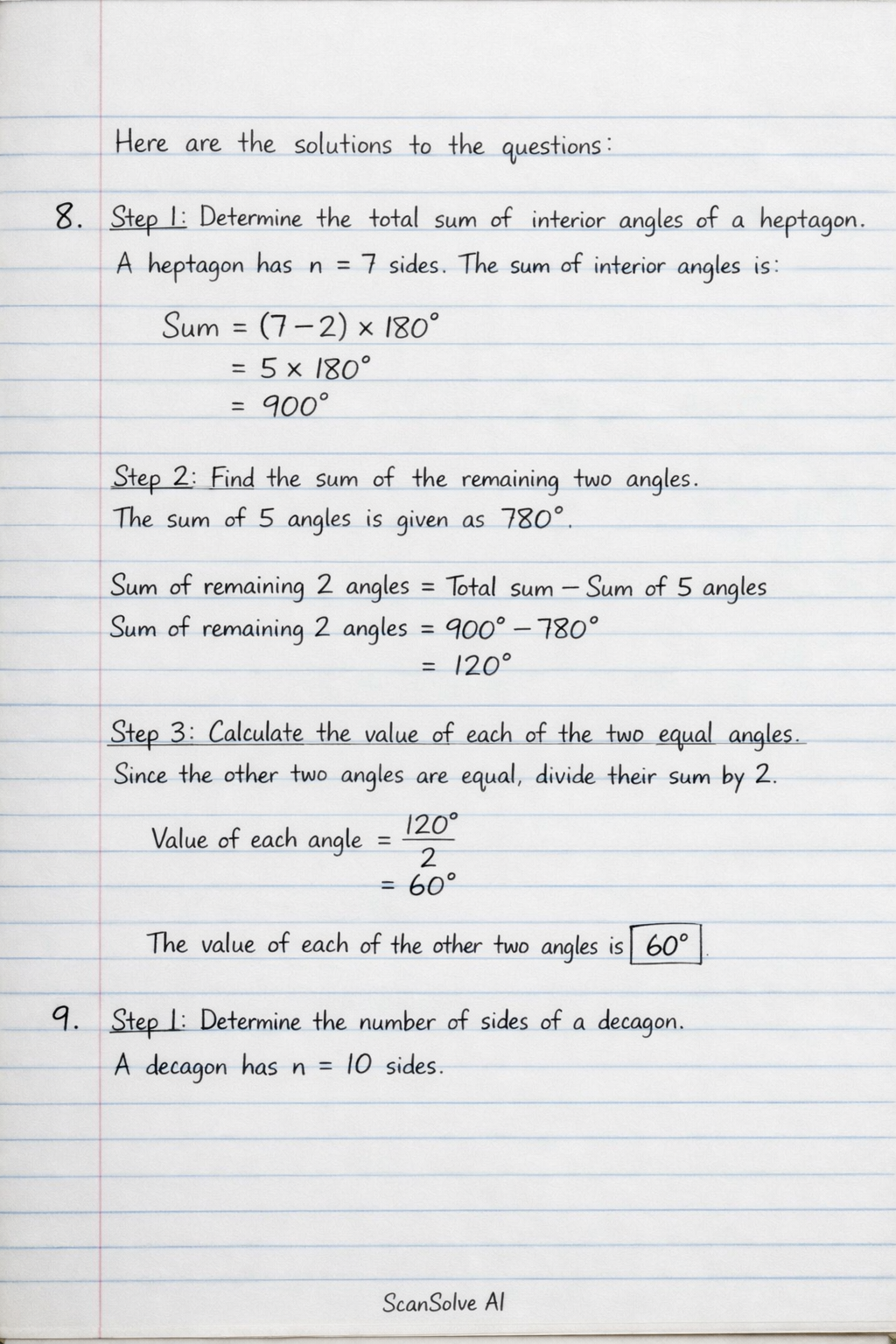 Handwritten step-by-step solution preview