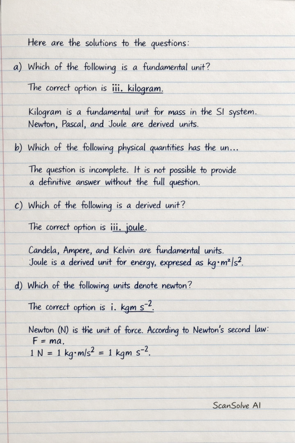 Handwritten step-by-step solution preview