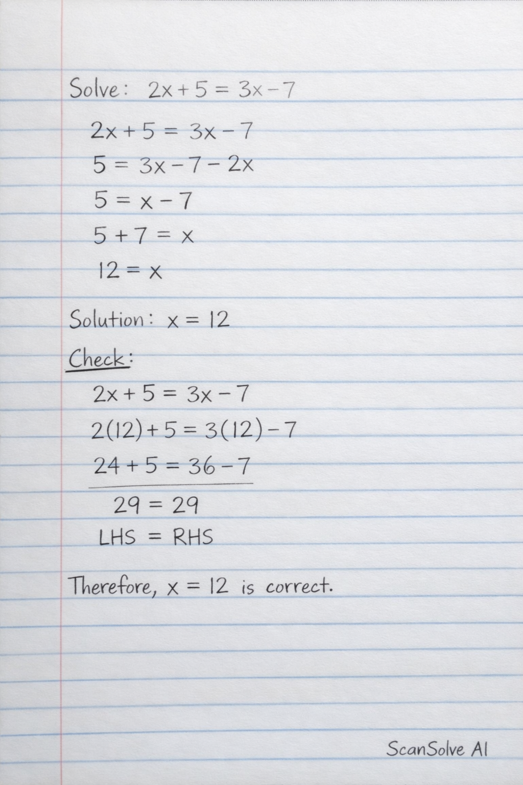 Handwritten step-by-step solution preview