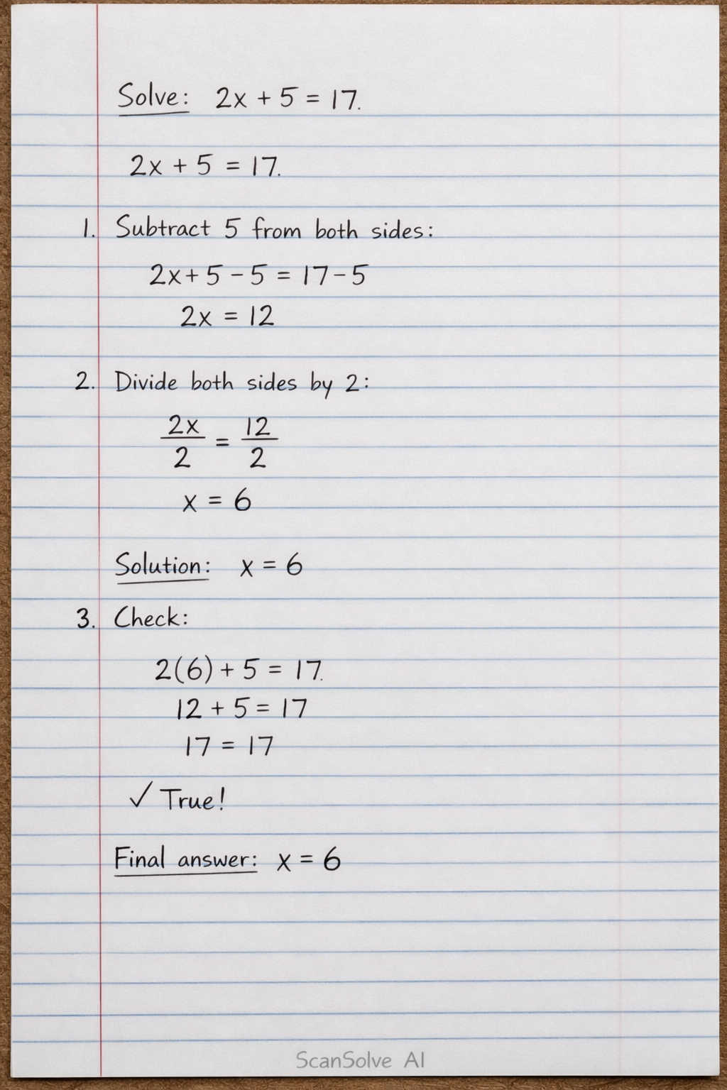 Handwritten step-by-step solution preview