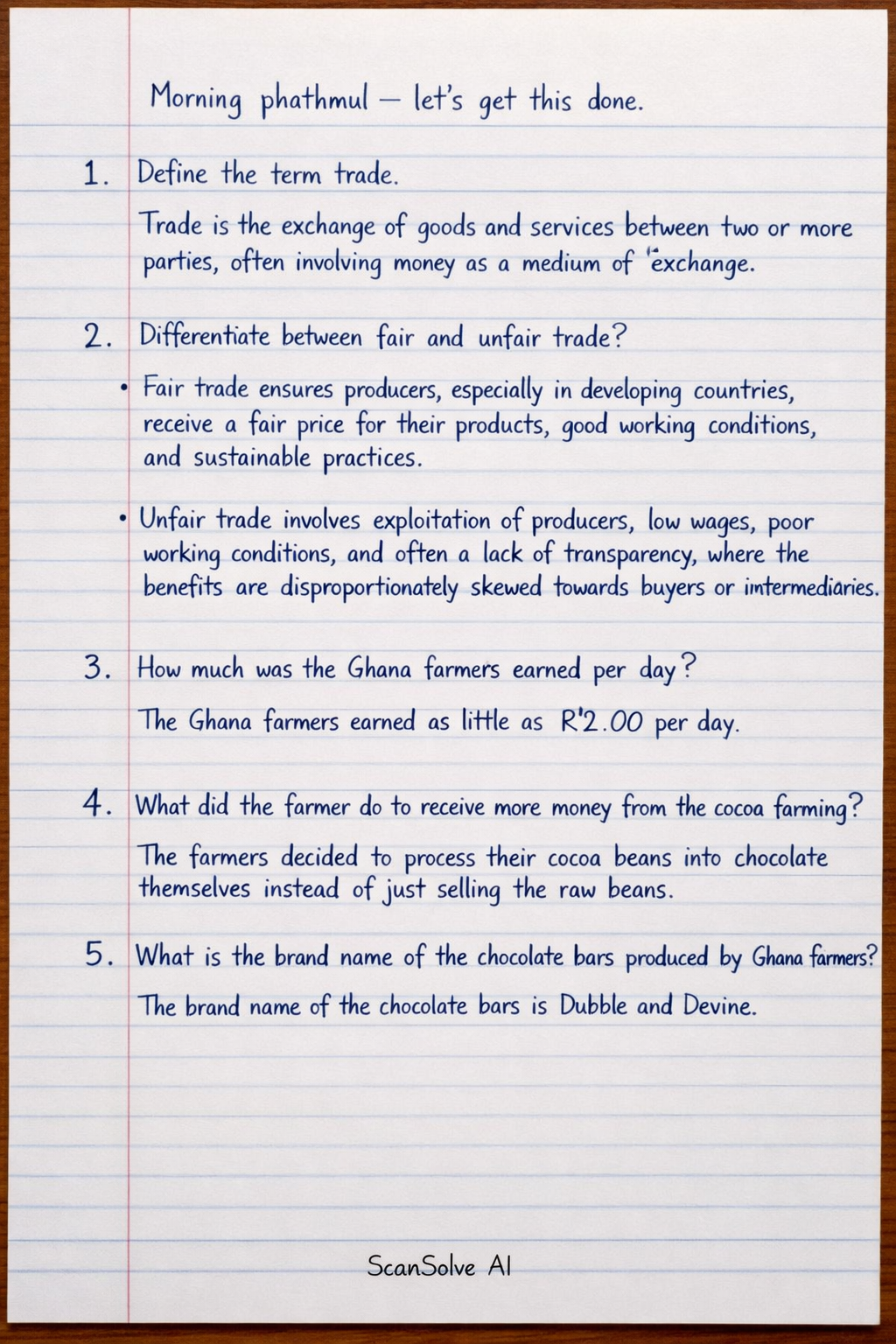Handwritten step-by-step solution preview