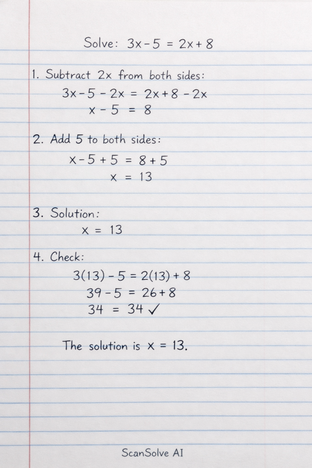 Handwritten step-by-step solution preview