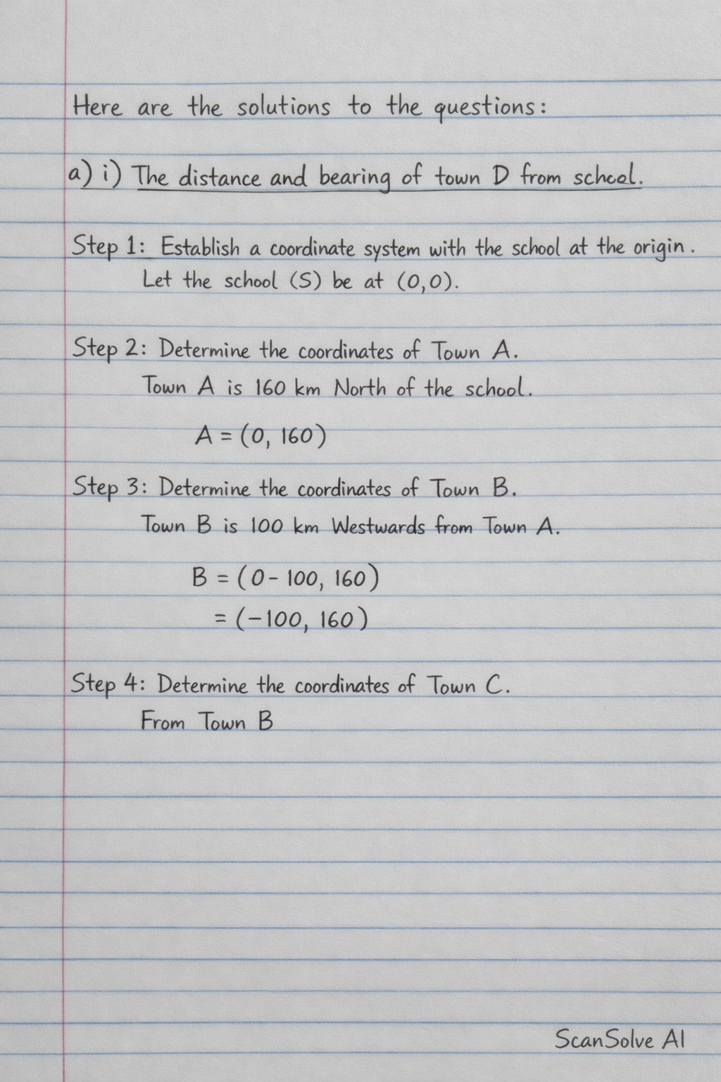 Handwritten step-by-step solution preview