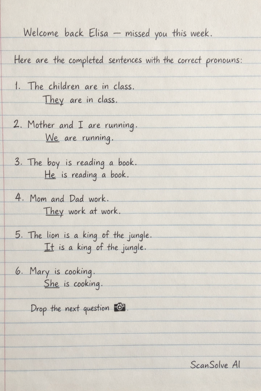 Handwritten step-by-step solution preview