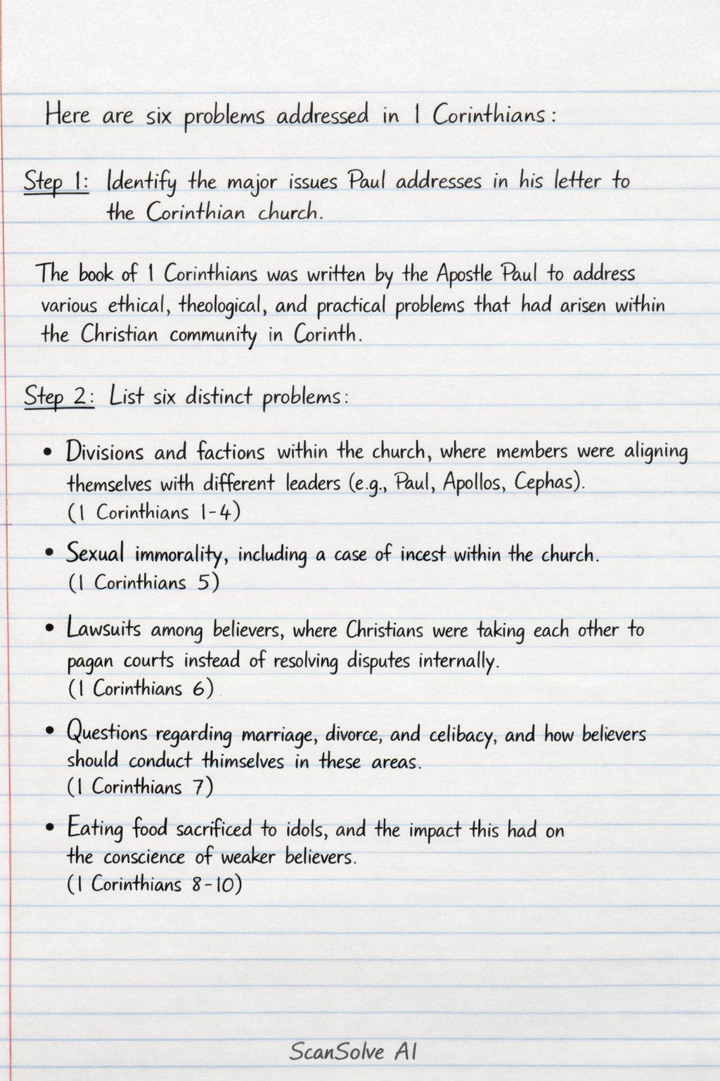 Handwritten step-by-step solution preview