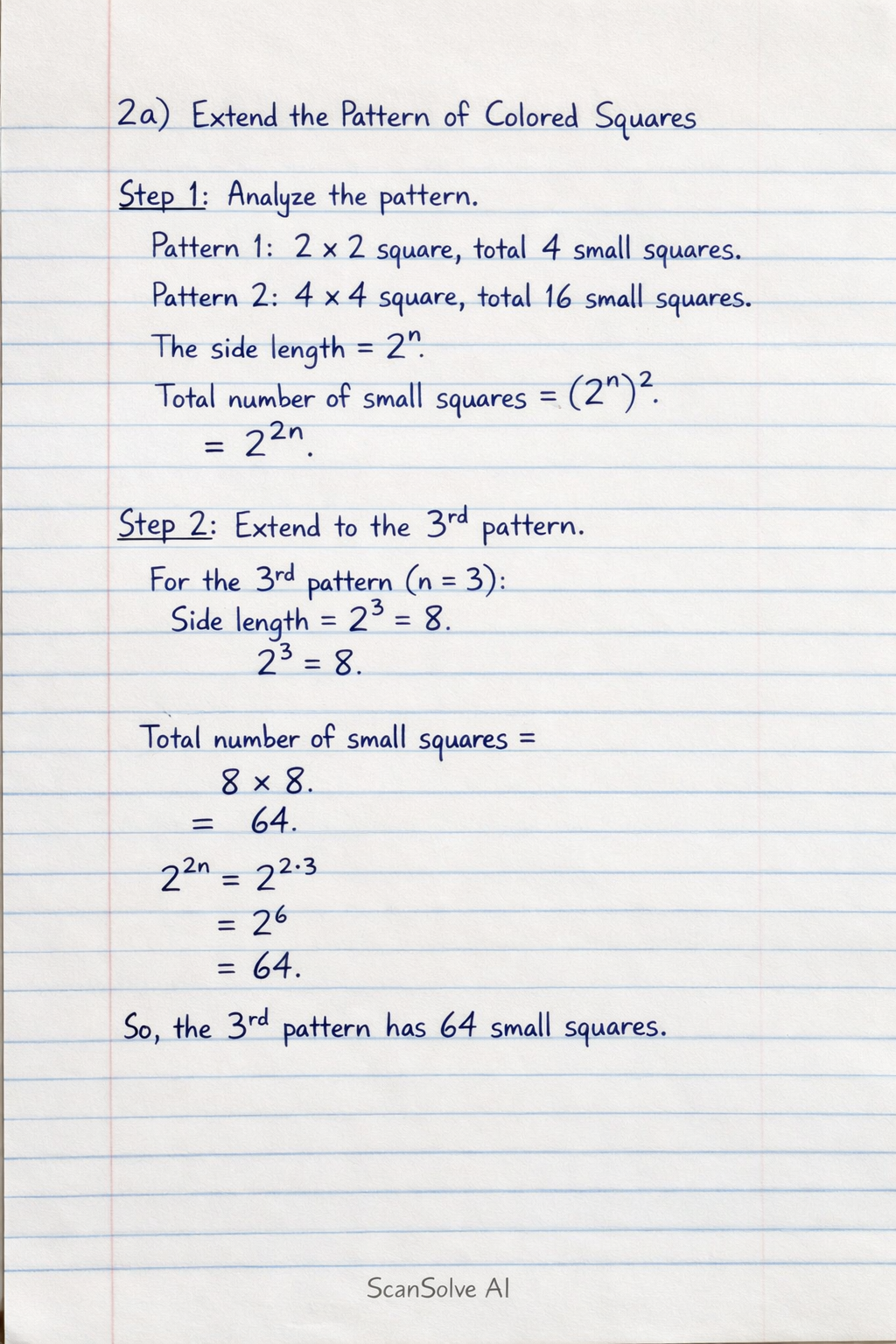 Handwritten step-by-step solution preview