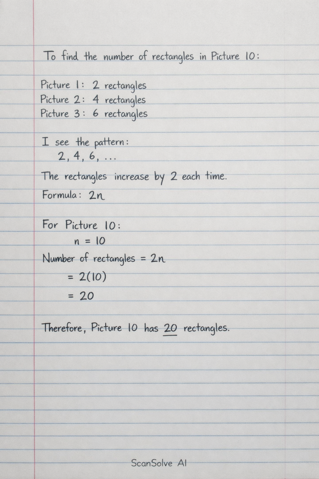 Handwritten step-by-step solution preview