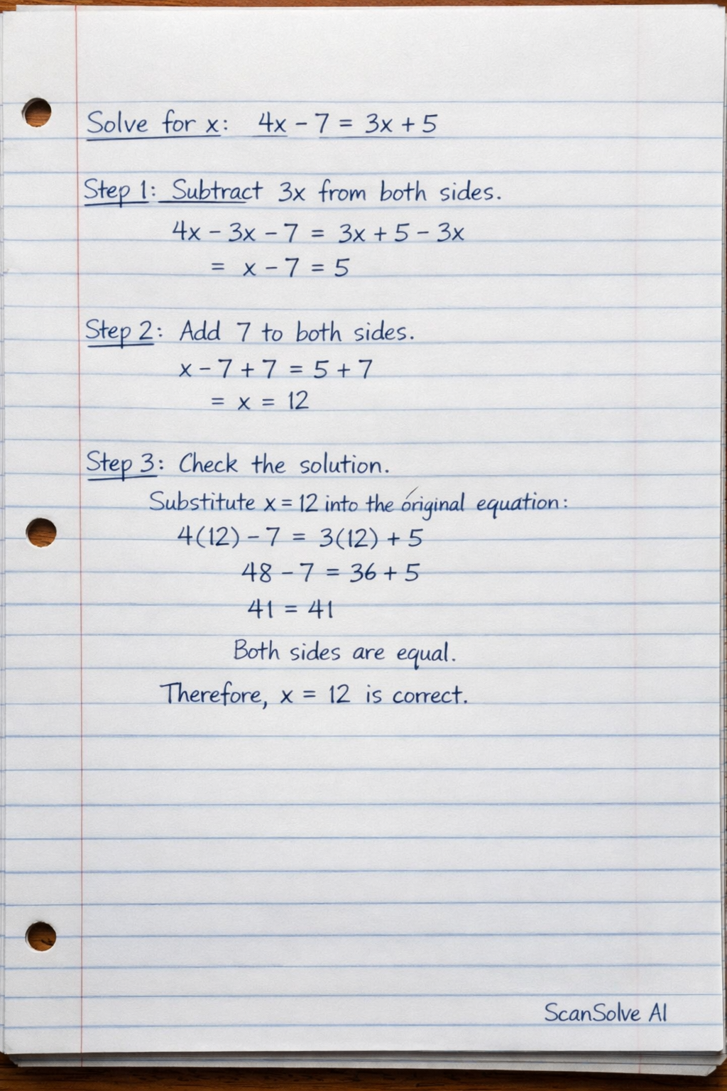 Handwritten step-by-step solution preview