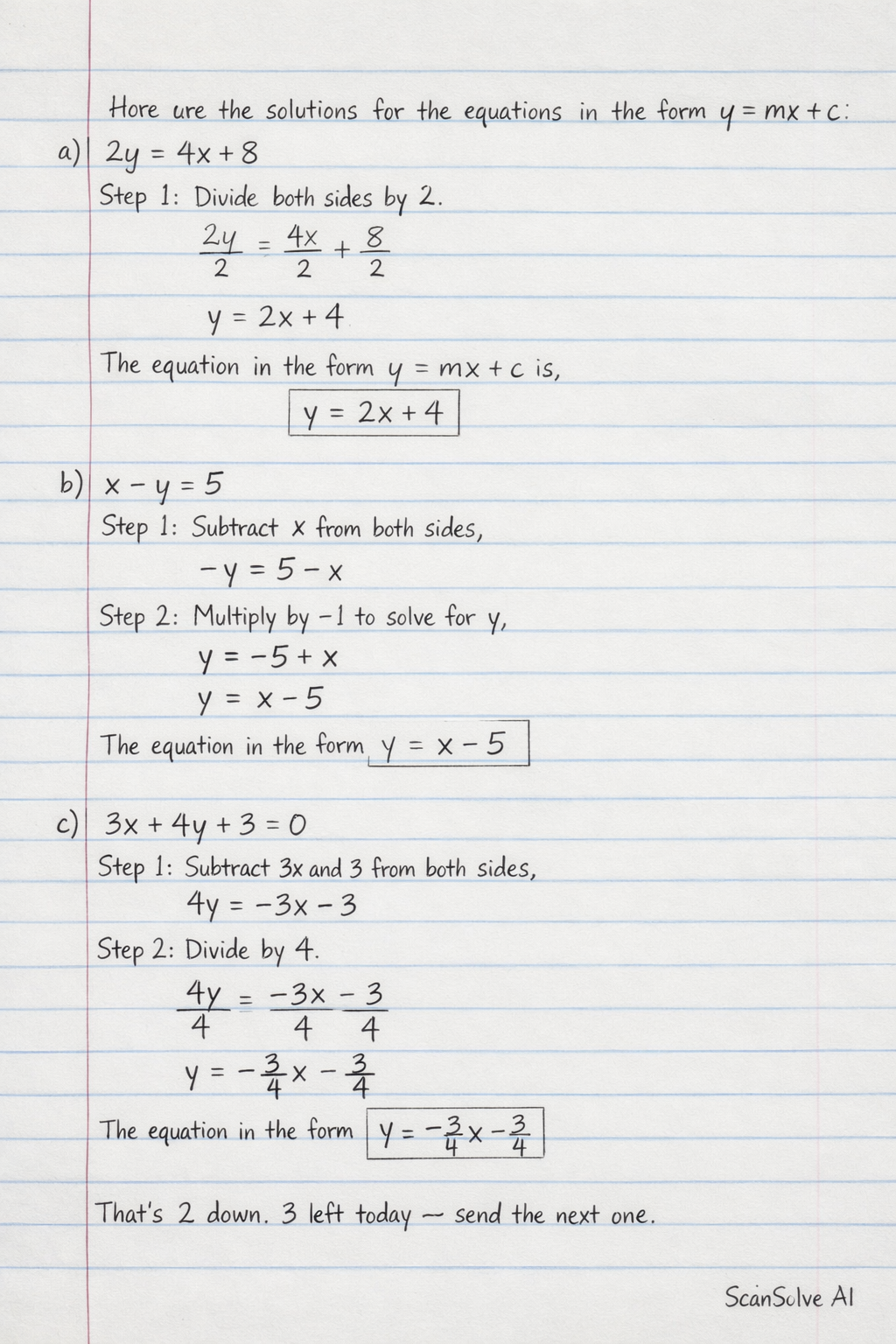 Handwritten step-by-step solution preview