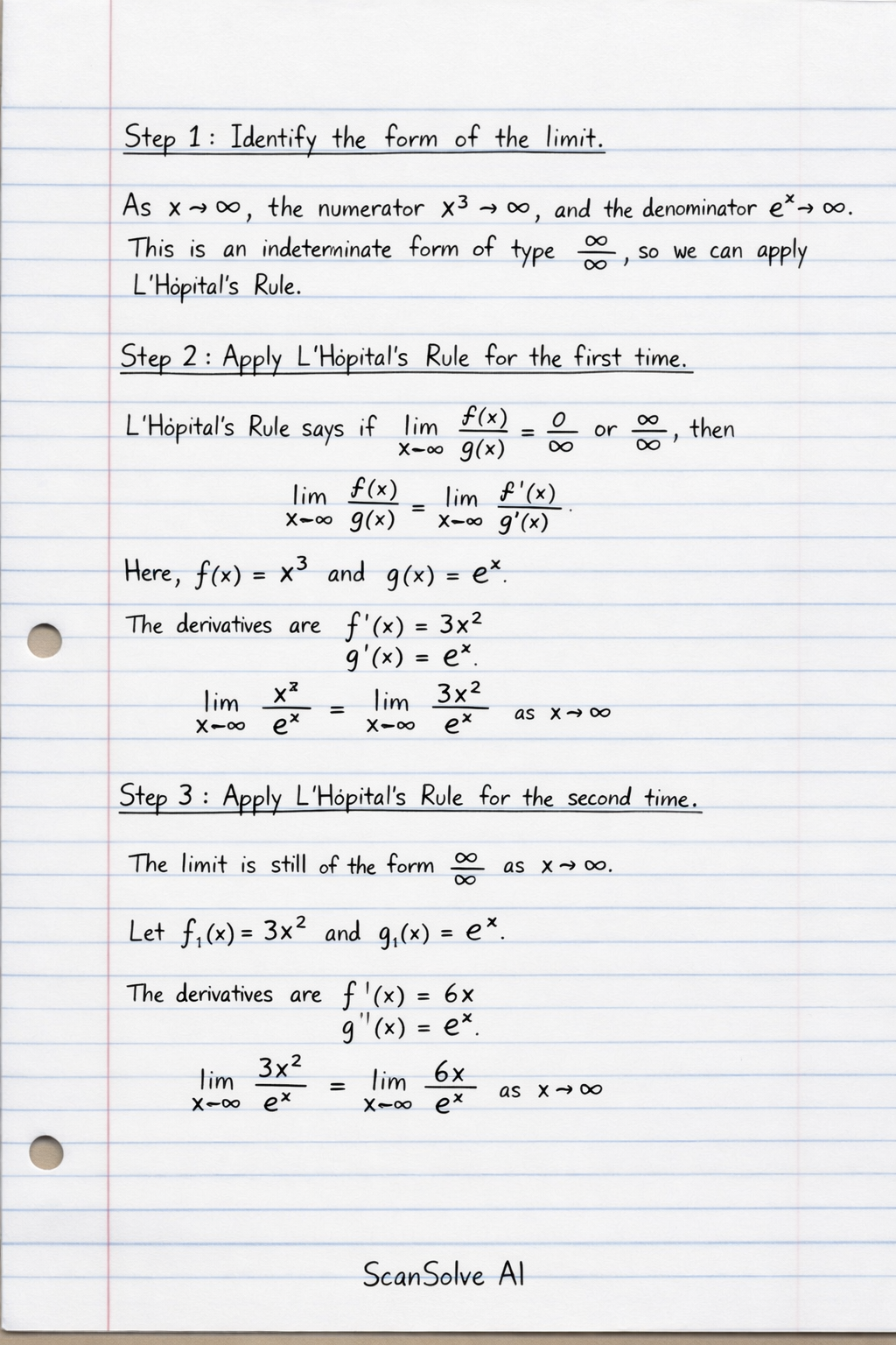 Handwritten step-by-step solution preview