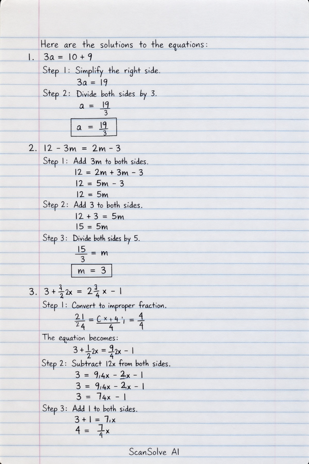 Handwritten step-by-step solution preview