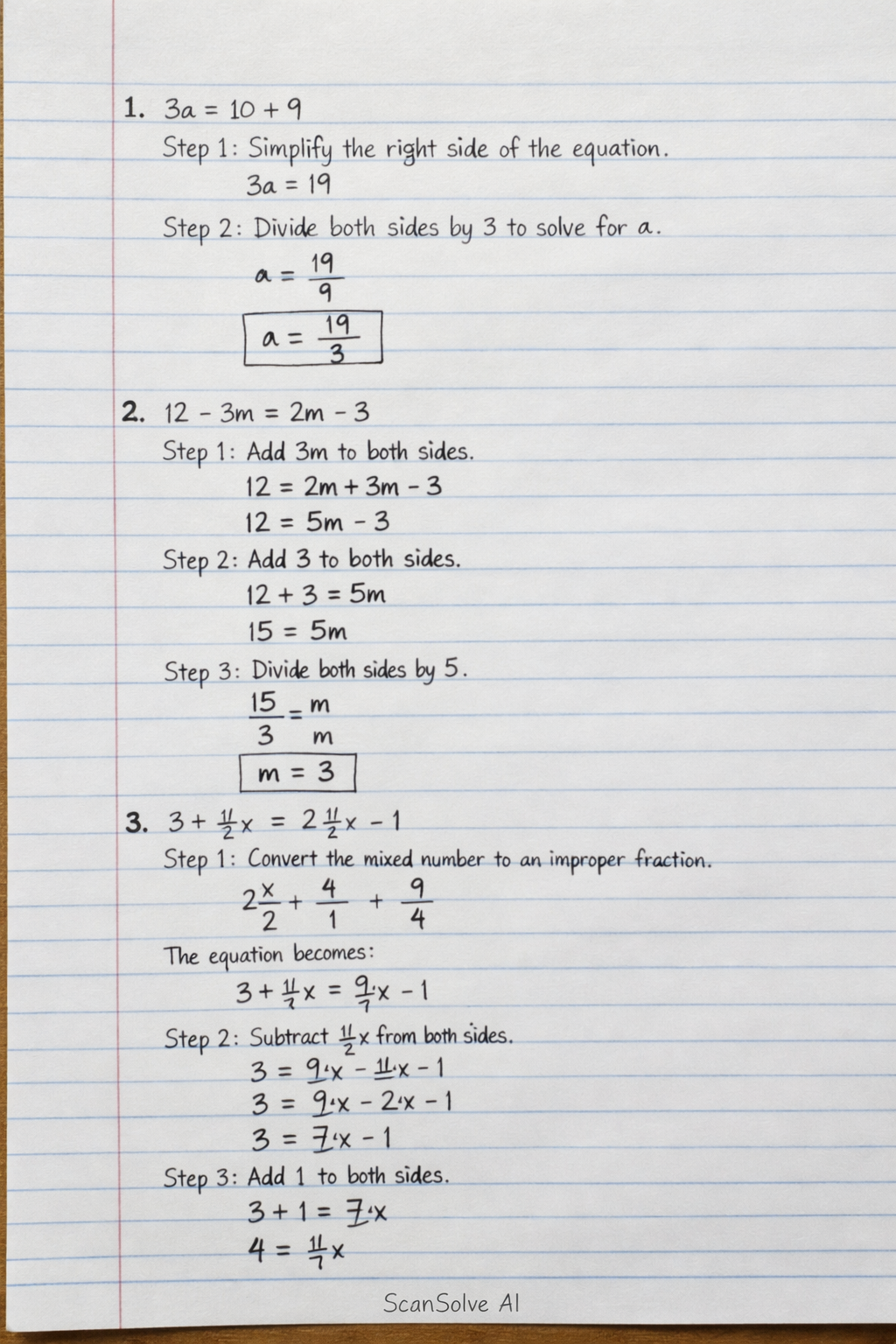 Handwritten step-by-step solution preview