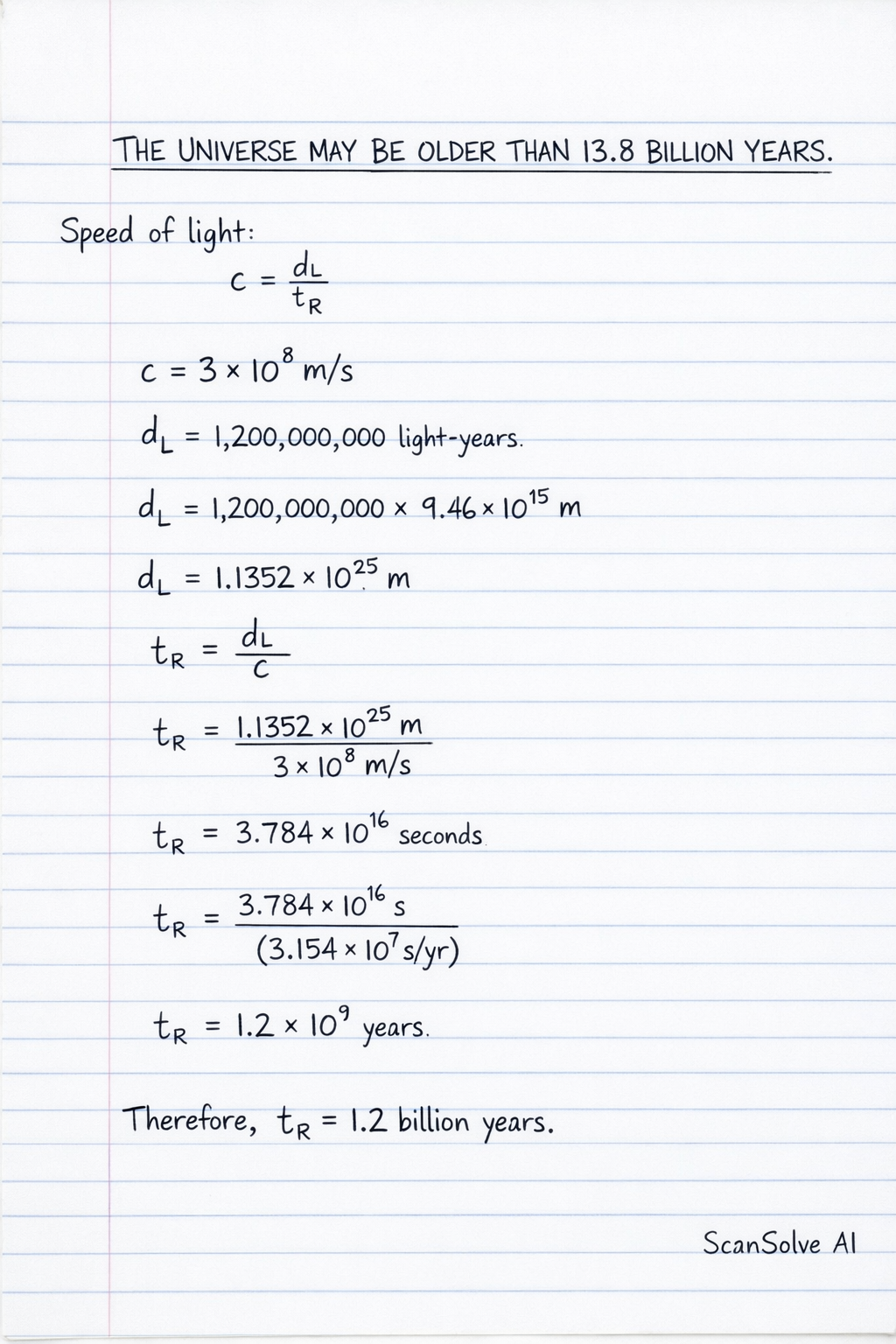 Handwritten step-by-step solution preview