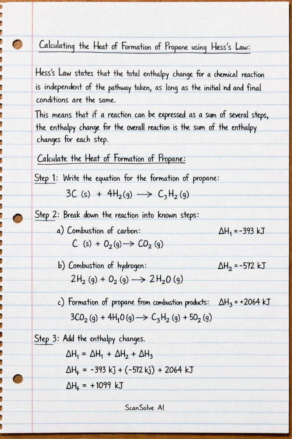 Handwritten step-by-step solution preview