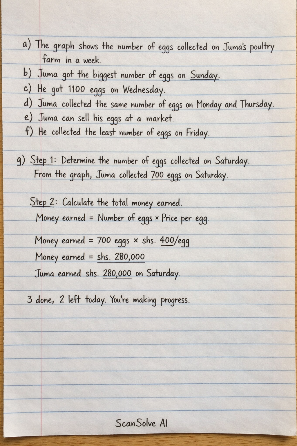 Handwritten step-by-step solution preview