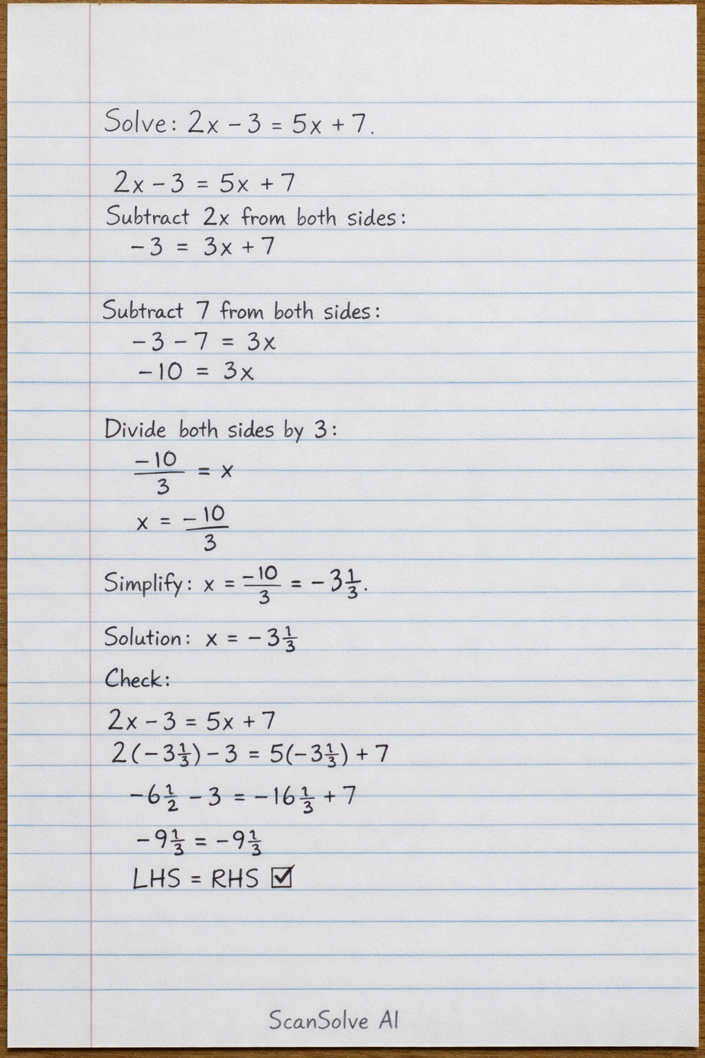 Handwritten step-by-step solution preview